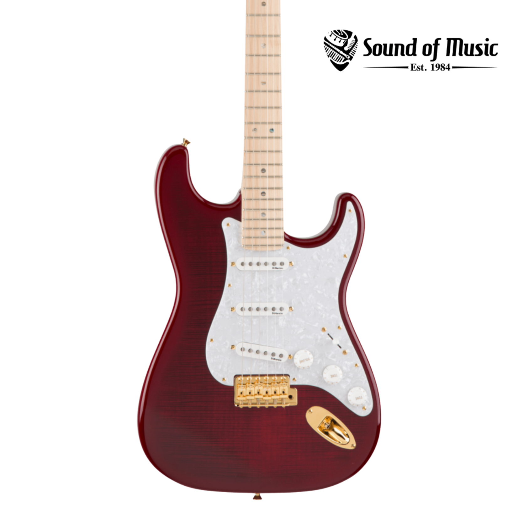 Fender Richie Kotzen Stratocaster, Maple Fingerboard W/Gig Bag - Transparent Red Burst