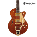 Gretsch Gretsch Electromatic LTD Flame Okoume Broadkaster Jr. Single -Cut W/Bigsby - Roundup Orange