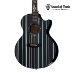 Schecter Synyster Gates 'Syn AC-GA SC' Acoustic-Electric Guitar - Gloss Black with Silver Pinstripes