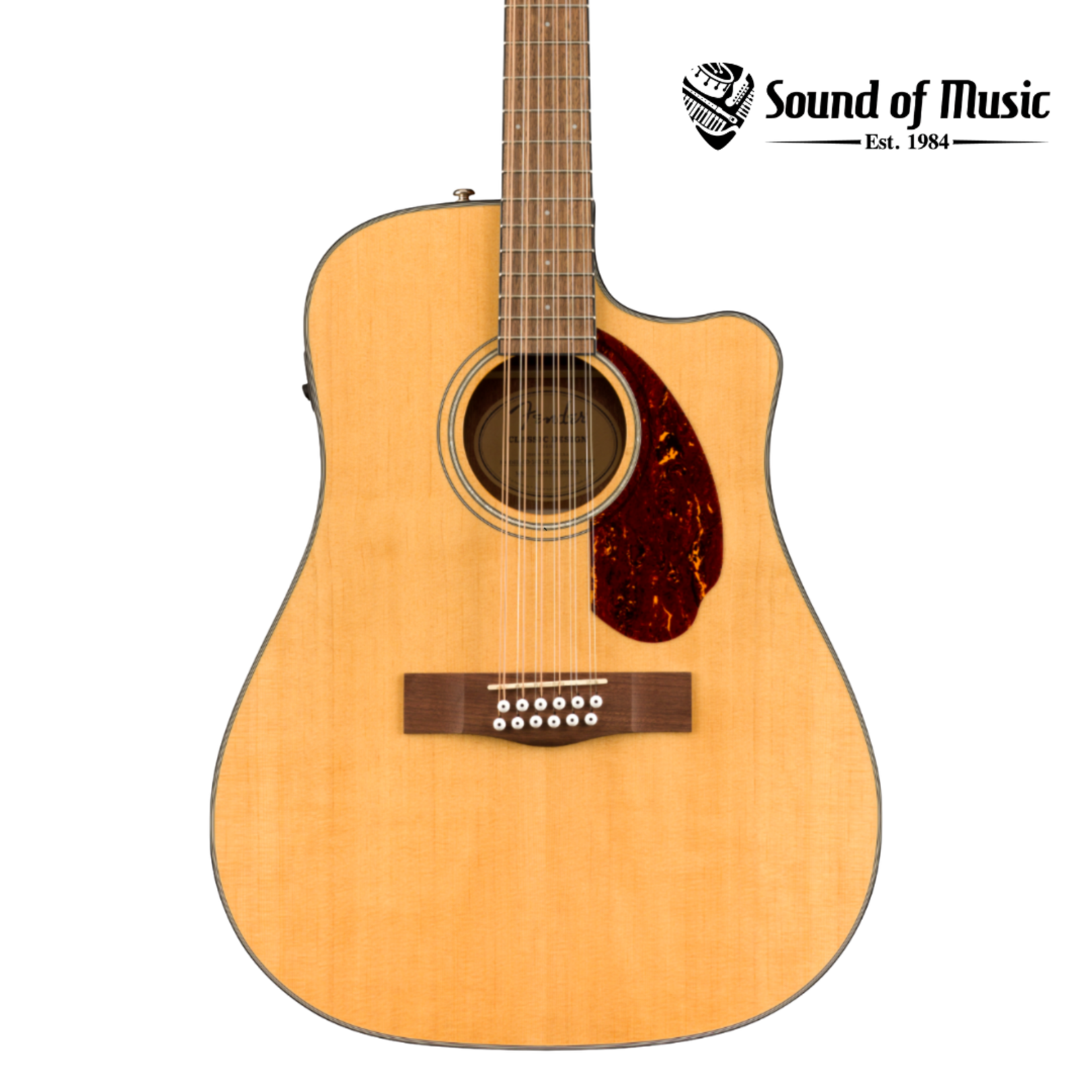 Fender CD-140SCE 12-String Acoustic-Electric Guitar w/Case - Natural