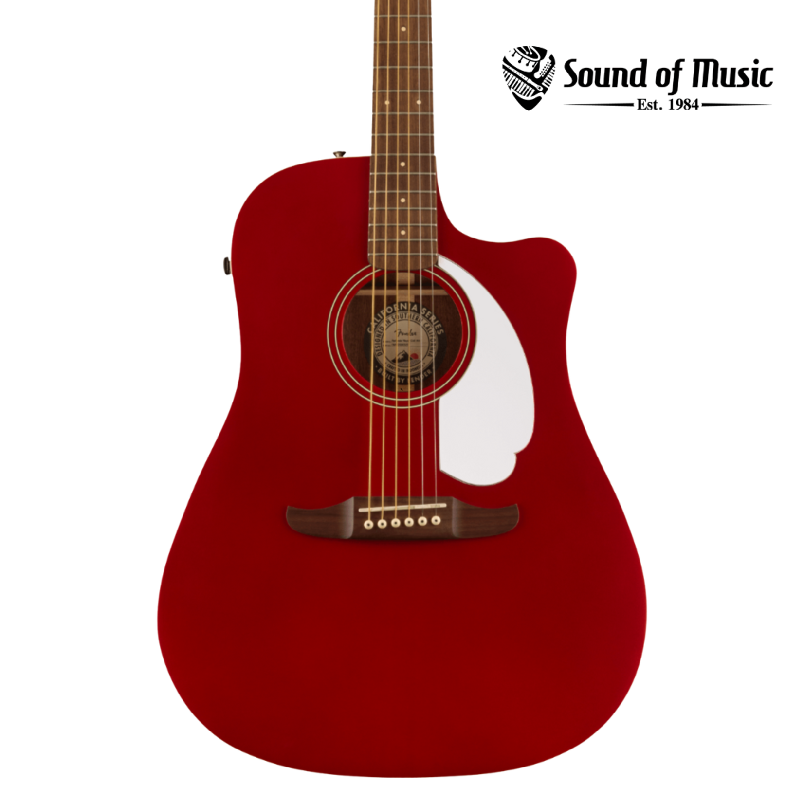 Fender Redondo Player Acoustic-Electric Guitar - Candy Apple Red