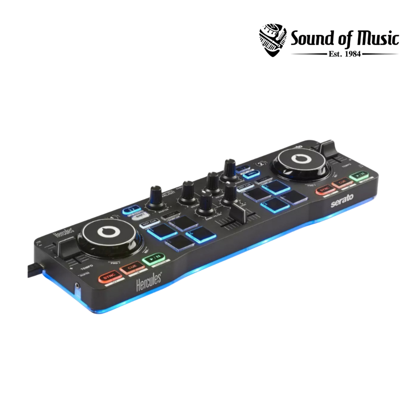 Hercules DJ DJControl Starlight Portable 2-channel DJ Controller