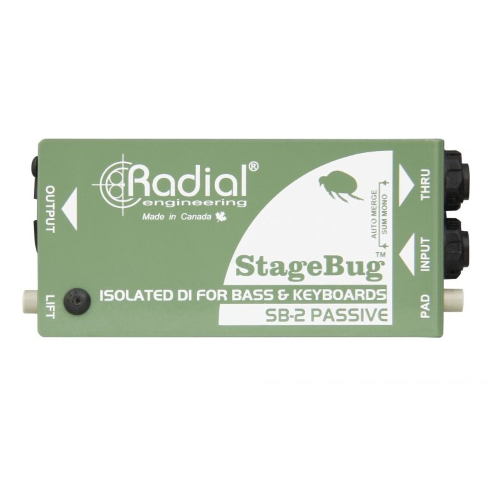 Radial StageBug SB-2 1-Channel Passive Instrument Direct Box