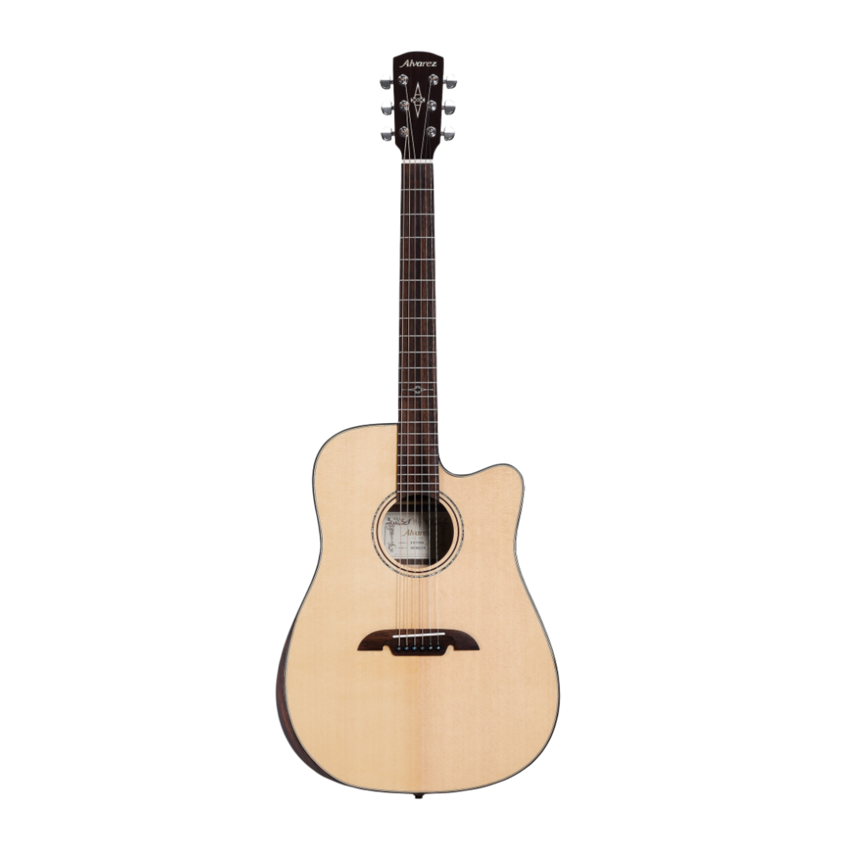 Alvarez ADE90CEAR Artist Elite Dreadnought Acoustic-Electric w/ Bevel Edge Armrest Cutaway EQ & Tuner