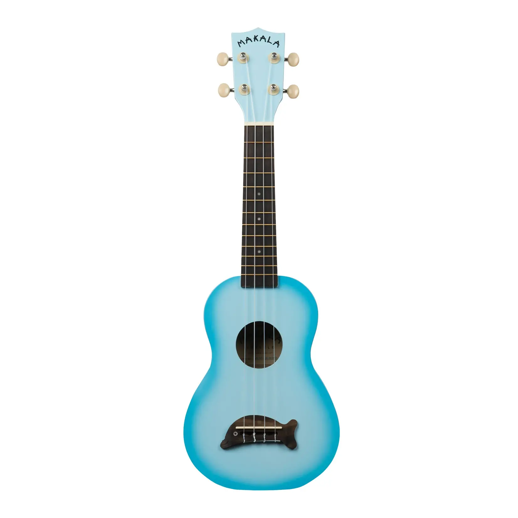 Kala Soprano Dolphin Ukulele - Light Blue Burst
