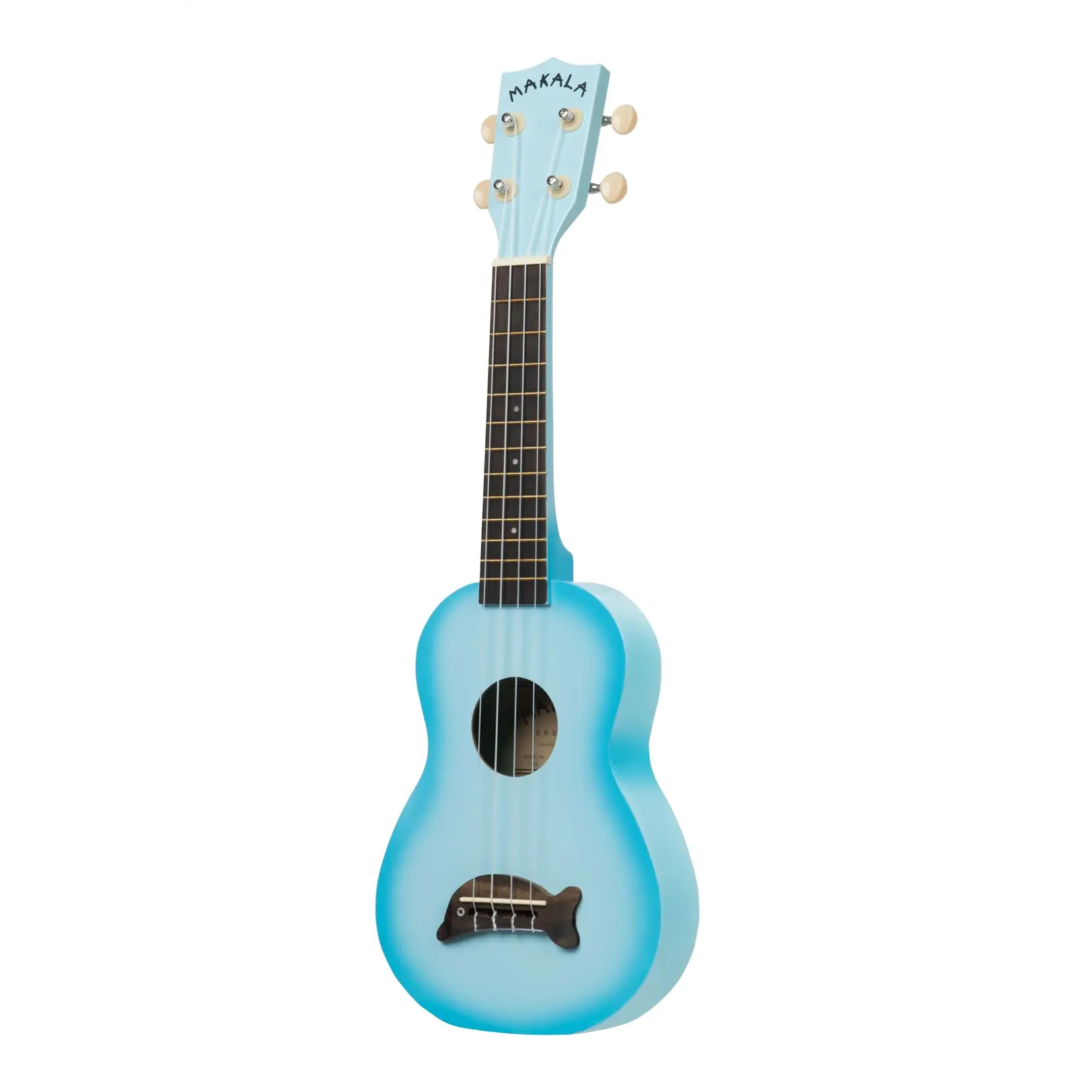 Kala Soprano Dolphin Ukulele - Light Blue Burst