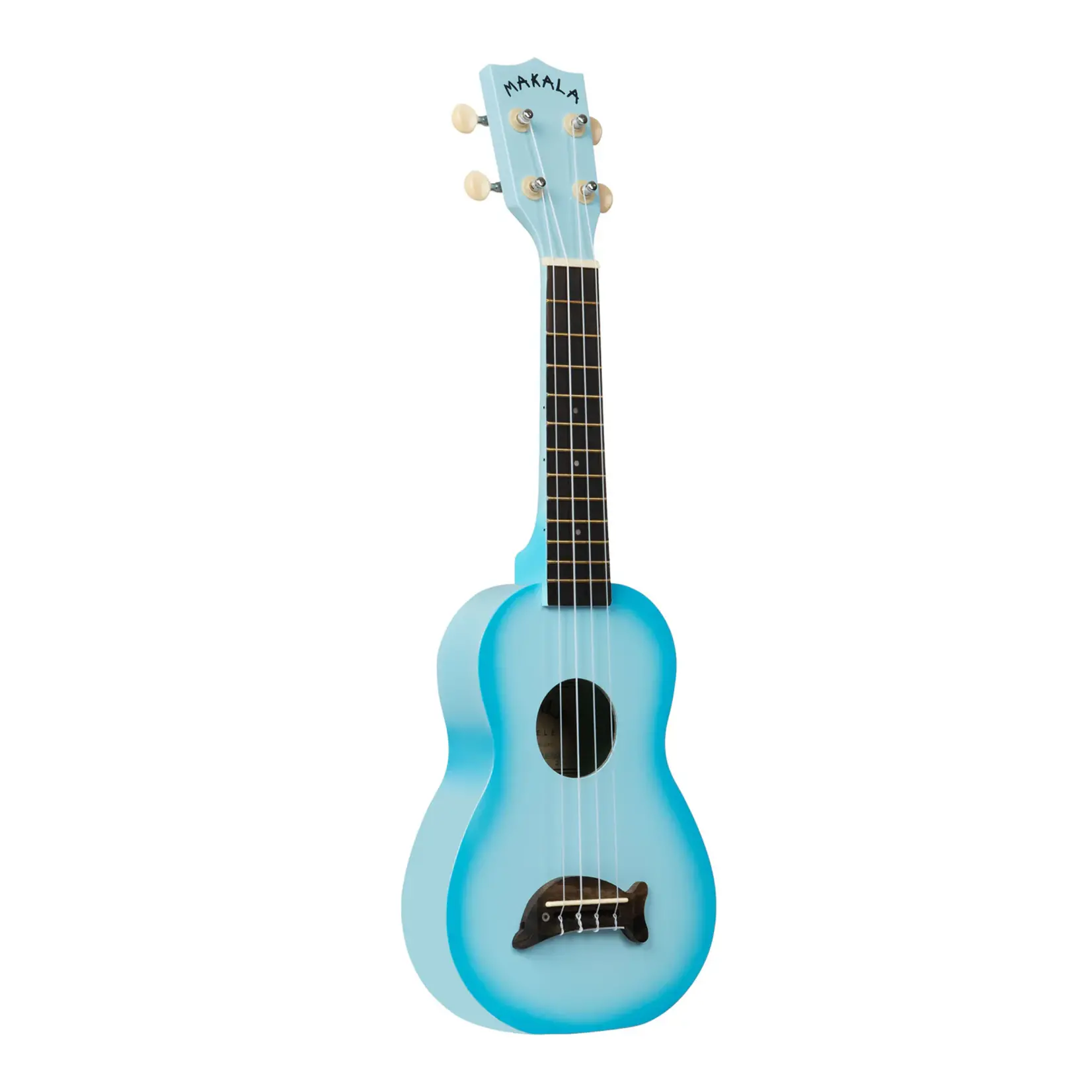 Kala Soprano Dolphin Ukulele - Light Blue Burst