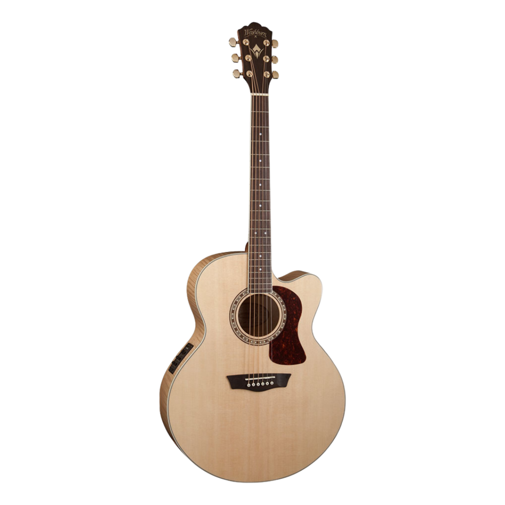 Washburn J40SCE Heritage 40 Series Jumbo Acoustic-Electric Guitar - Natural