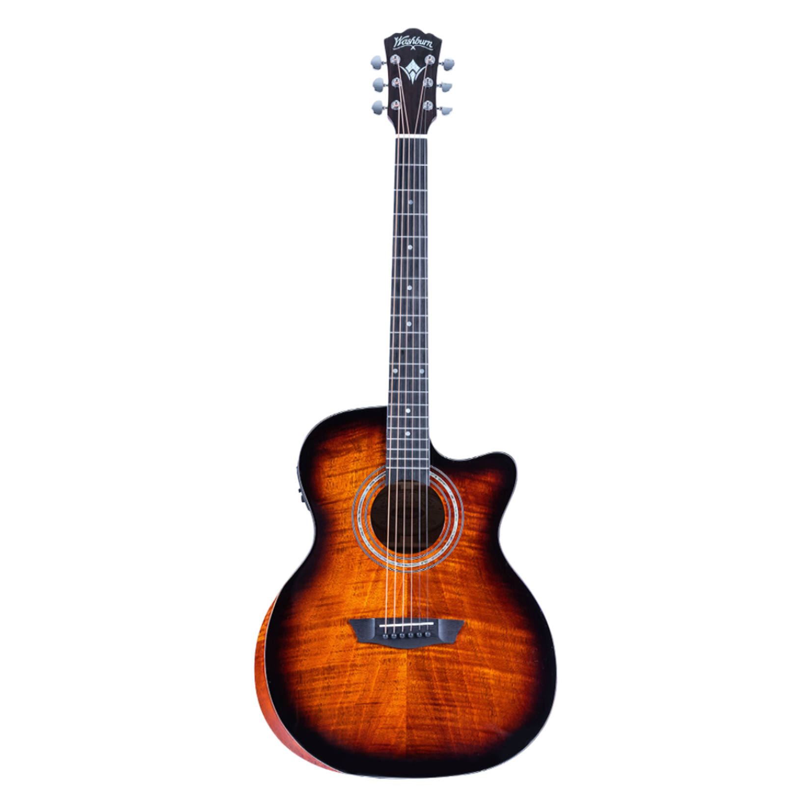 Washburn Comfort G12FCE Acoustic-Electric Guitar - Sunburst