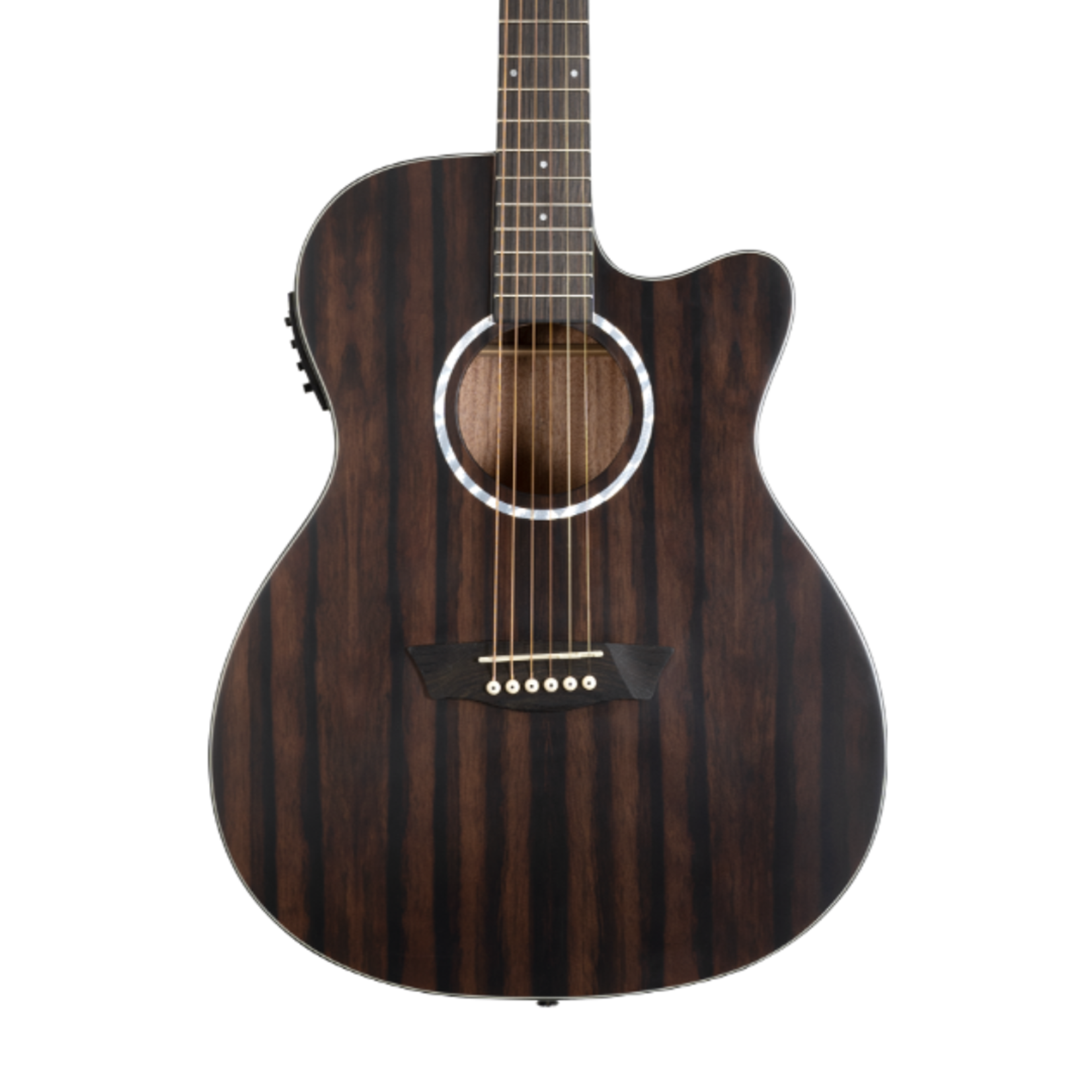 Washburn Deep Forest Ebony ACE Acoustic-Electric Guitar - Natural