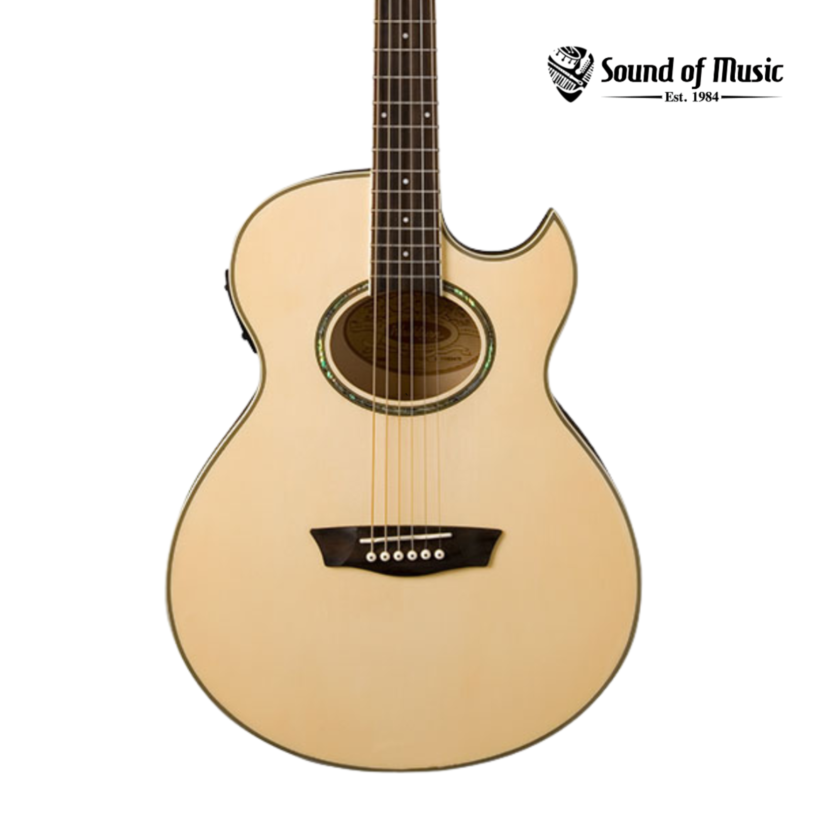 Washburn Festival EA20 Mini Jumbo Acoustic-Electric Guitar - Natural