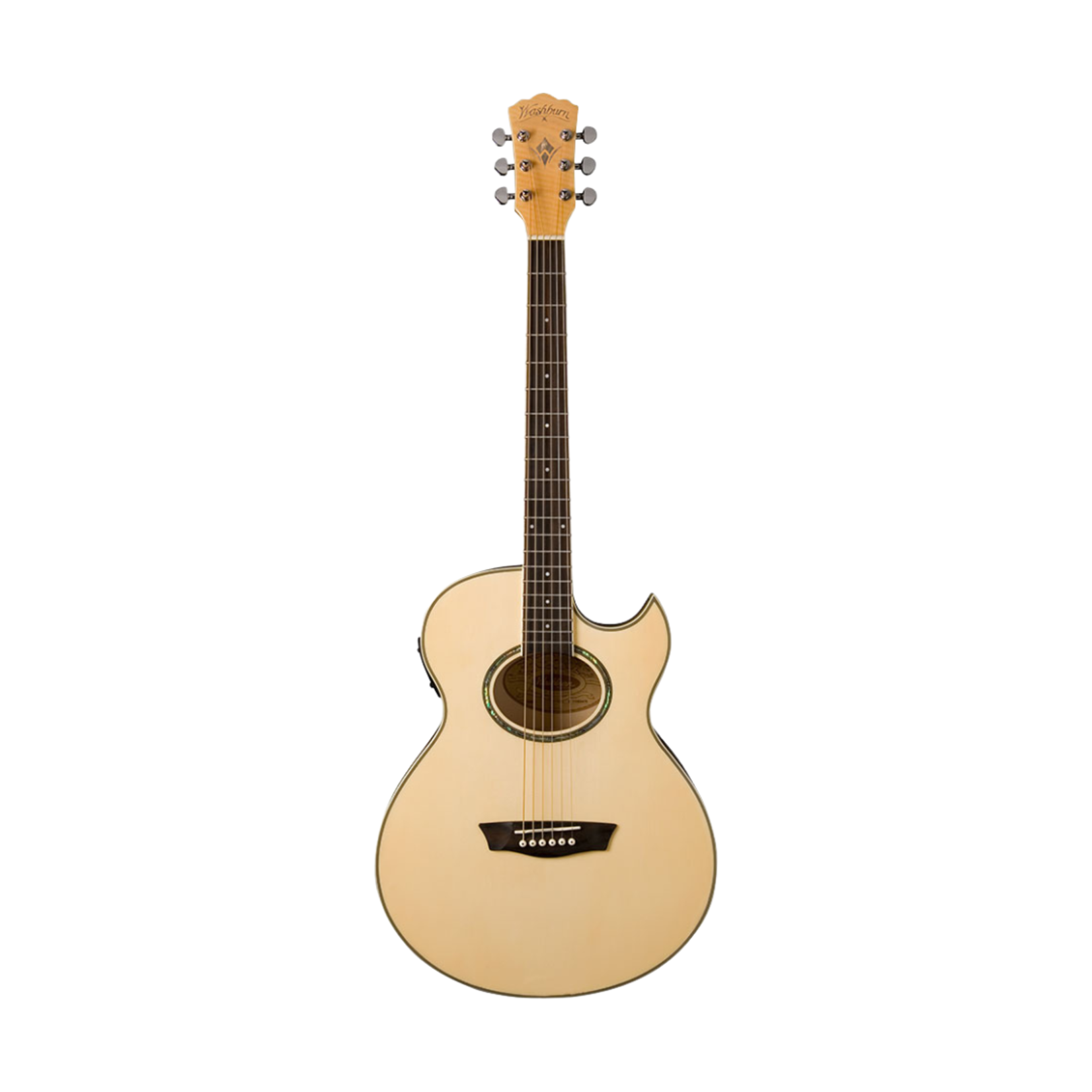 Washburn Festival EA20 Mini Jumbo Acoustic-Electric Guitar - Natural