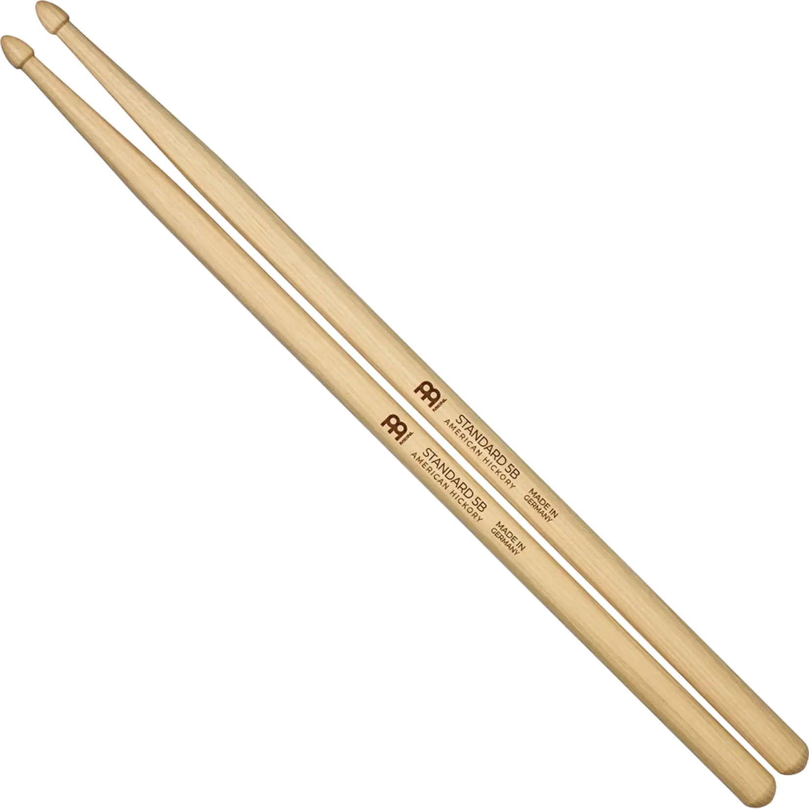 Meinl Standard 5B Drumstick, Hickory, Medium-Light, Acorn Tip, Pair