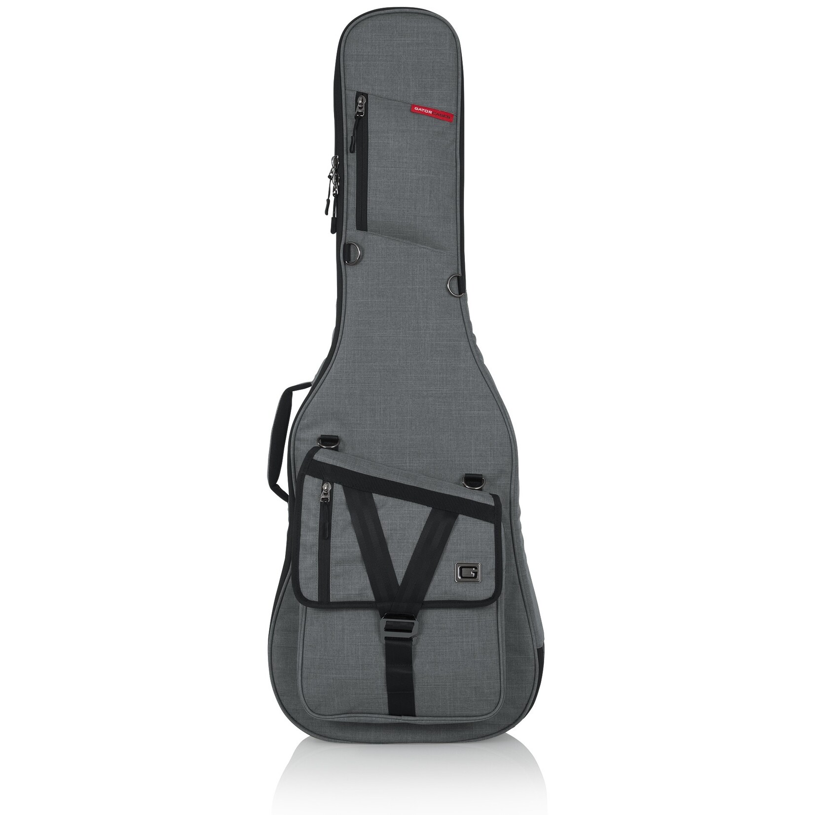 Gator GT-ELECTRIC-GRY Transit Series Electric Guitar Gig Bag W/ Light Grey Exterior