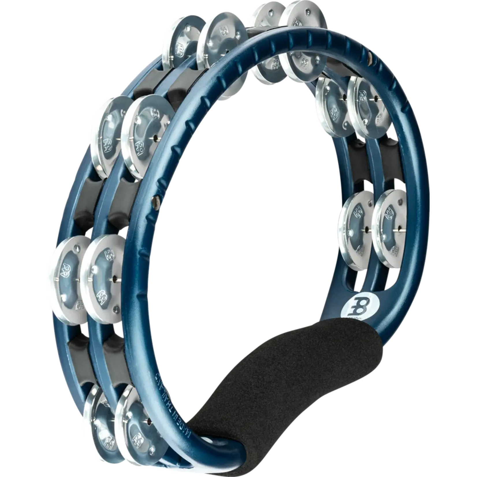 Meinl Percussion Traditional Hand Held ABS Tambourine, Dual row - Blue