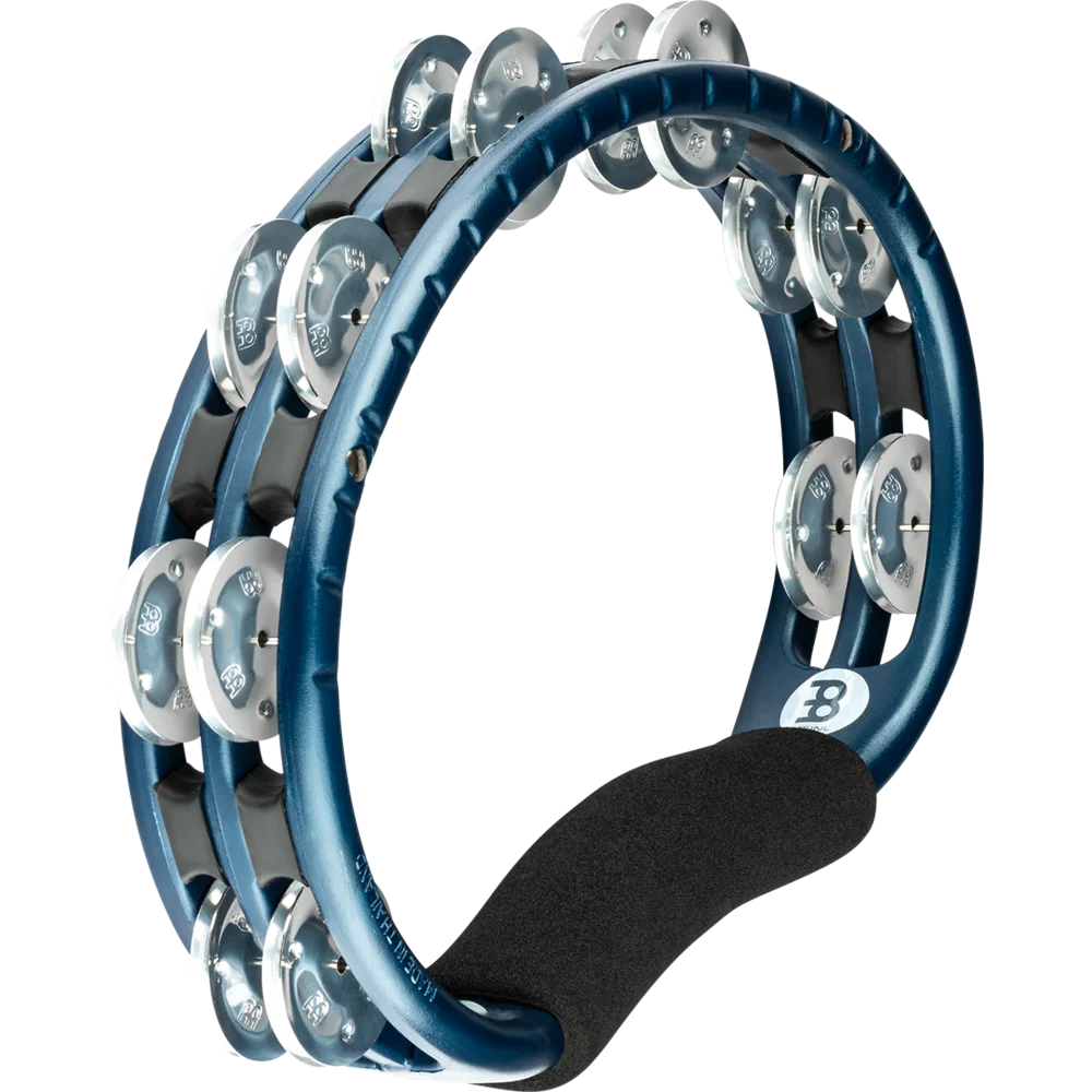 Meinl Percussion Traditional Hand Held ABS Tambourine, Dual row - Blue