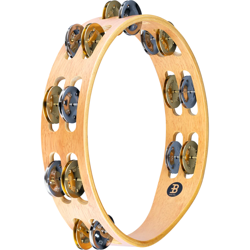 Meinl Percussion 10" Recording-Combo Wood Tambourine - Dual row