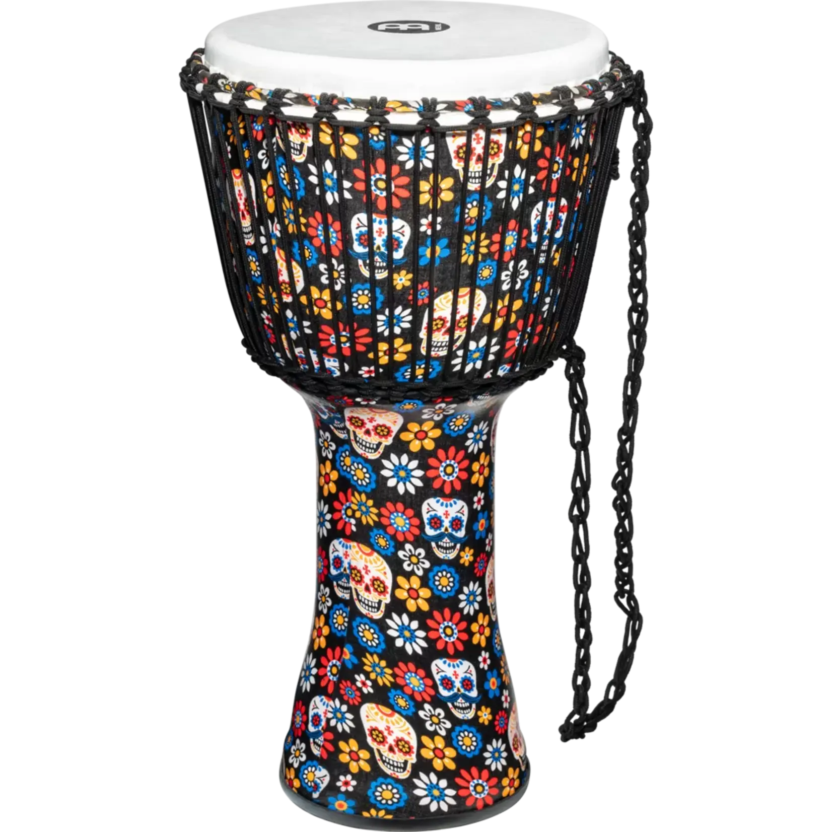 Meinl Percussion 12" Rope Tuned Travel Series Djembe - Day of the Dead