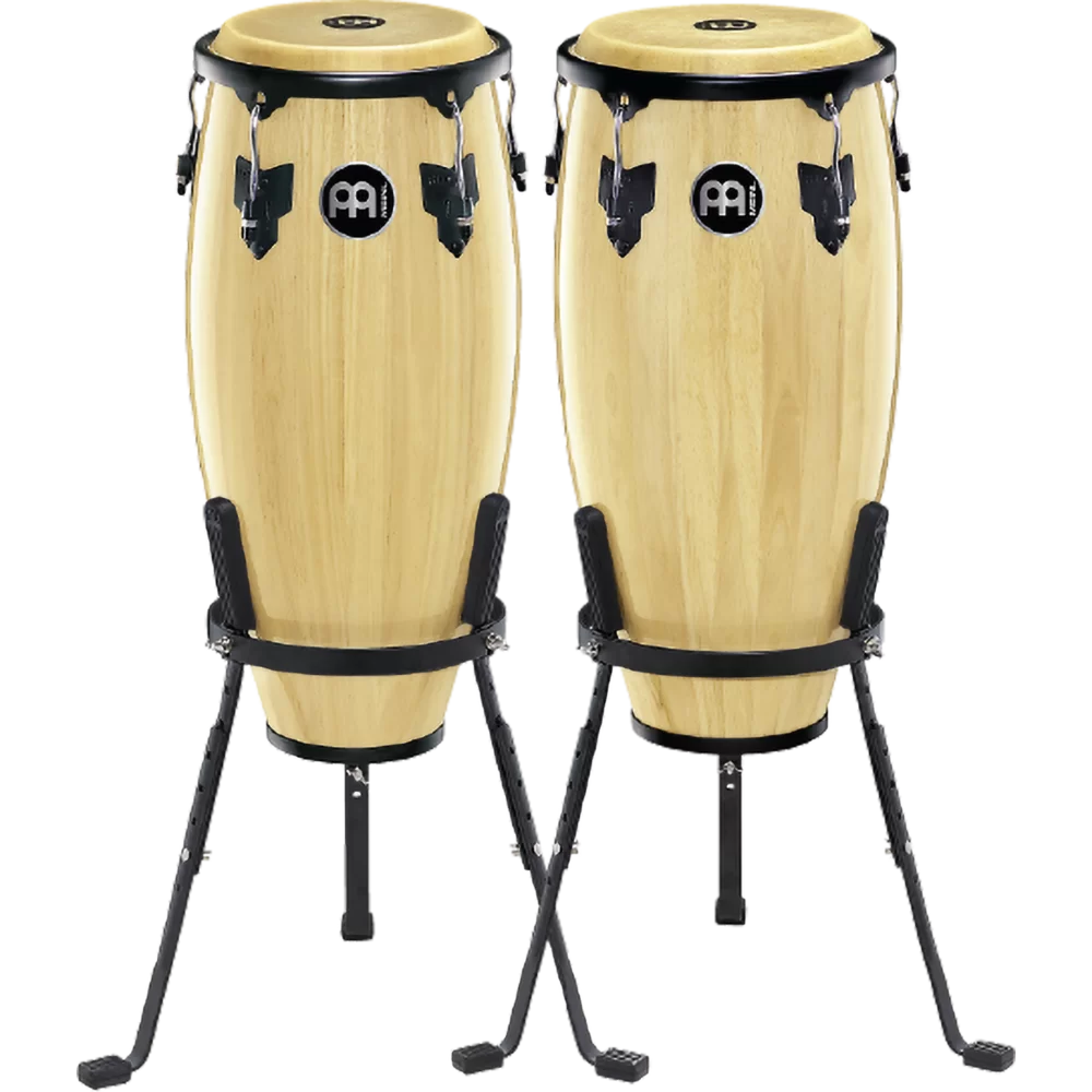 Meinl Percussion 10" & 11" Headliner® Series Conga Set, Natural Buffalo Head