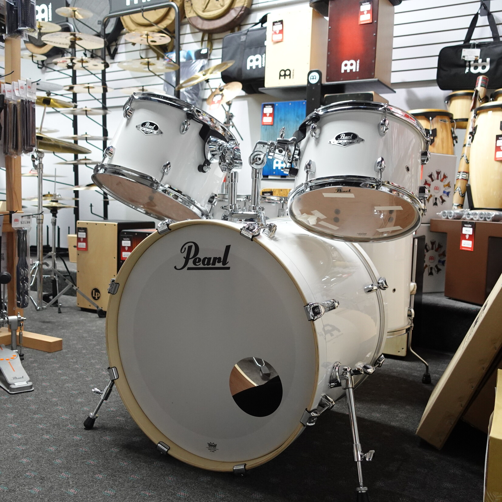 Pearl Export Series 5-Piece Complete Drum Kit - White (Used)