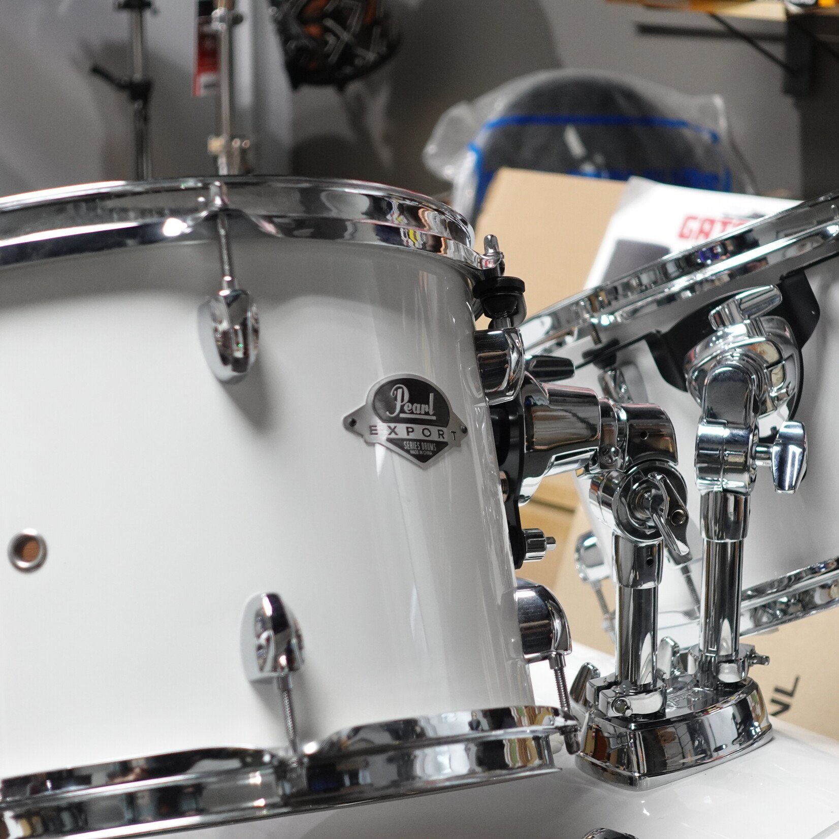 Pearl Export Series 5-Piece Complete Drum Kit - White (Used)
