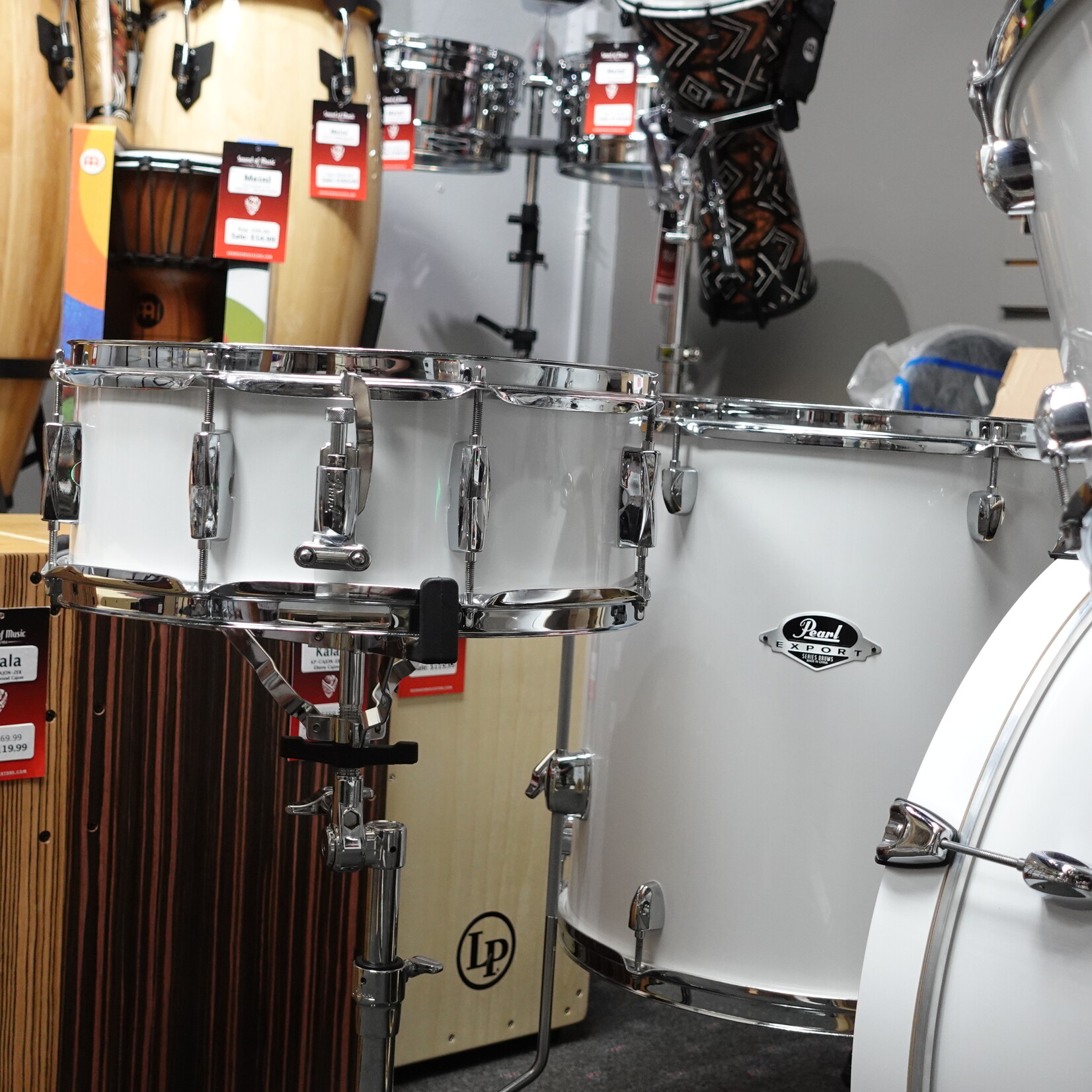 Pearl Export Series 5-Piece Complete Drum Kit - White (Used)