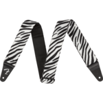 FENDER Fender Wild Animal Print Strap, Zebra, 2"