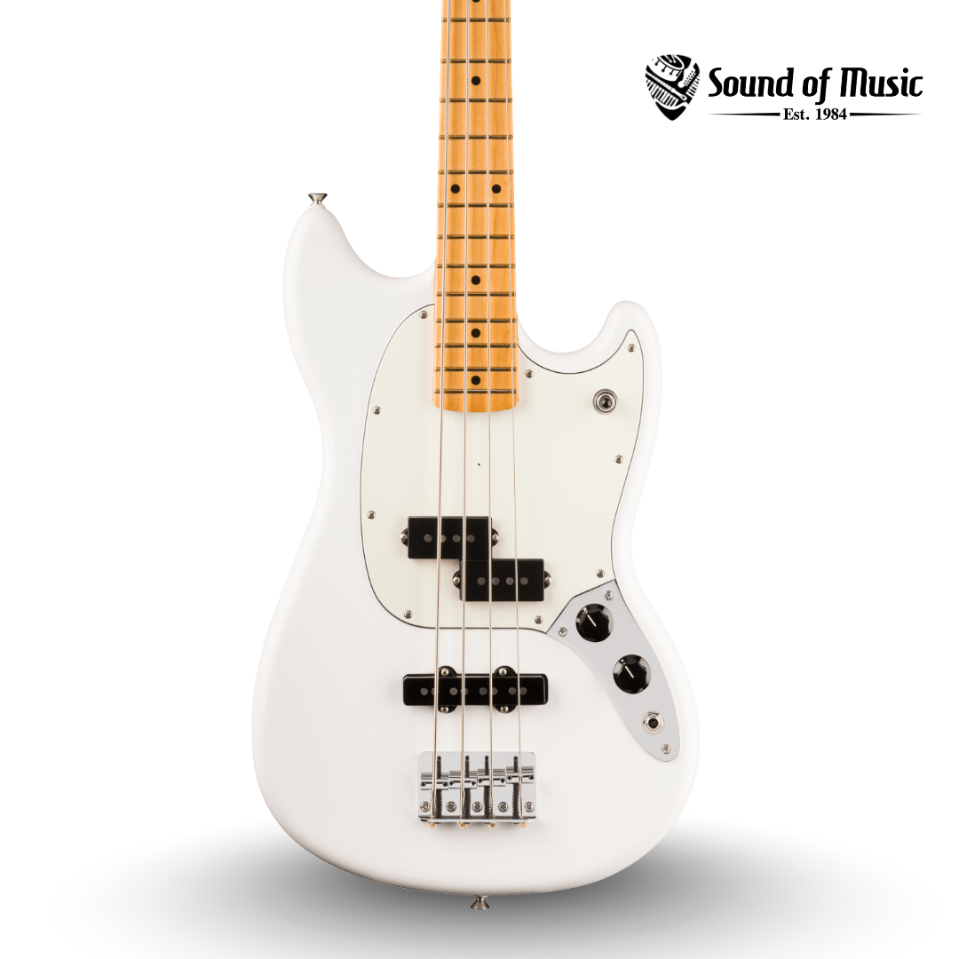 Fender Player II Mustang Bass PJ, Maple Fingerboard - Polar White