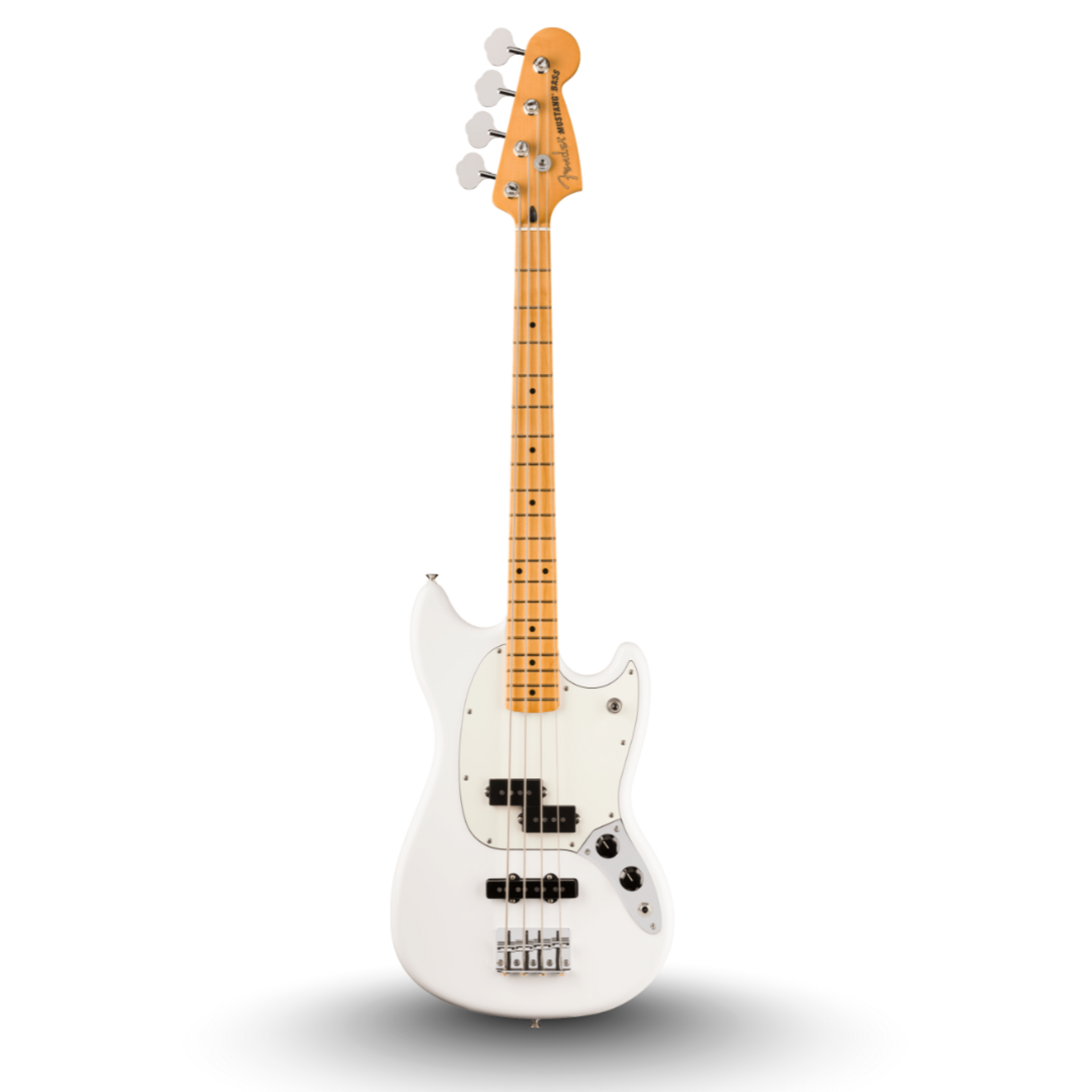 Fender Player II Mustang Bass PJ, Maple Fingerboard - Polar White