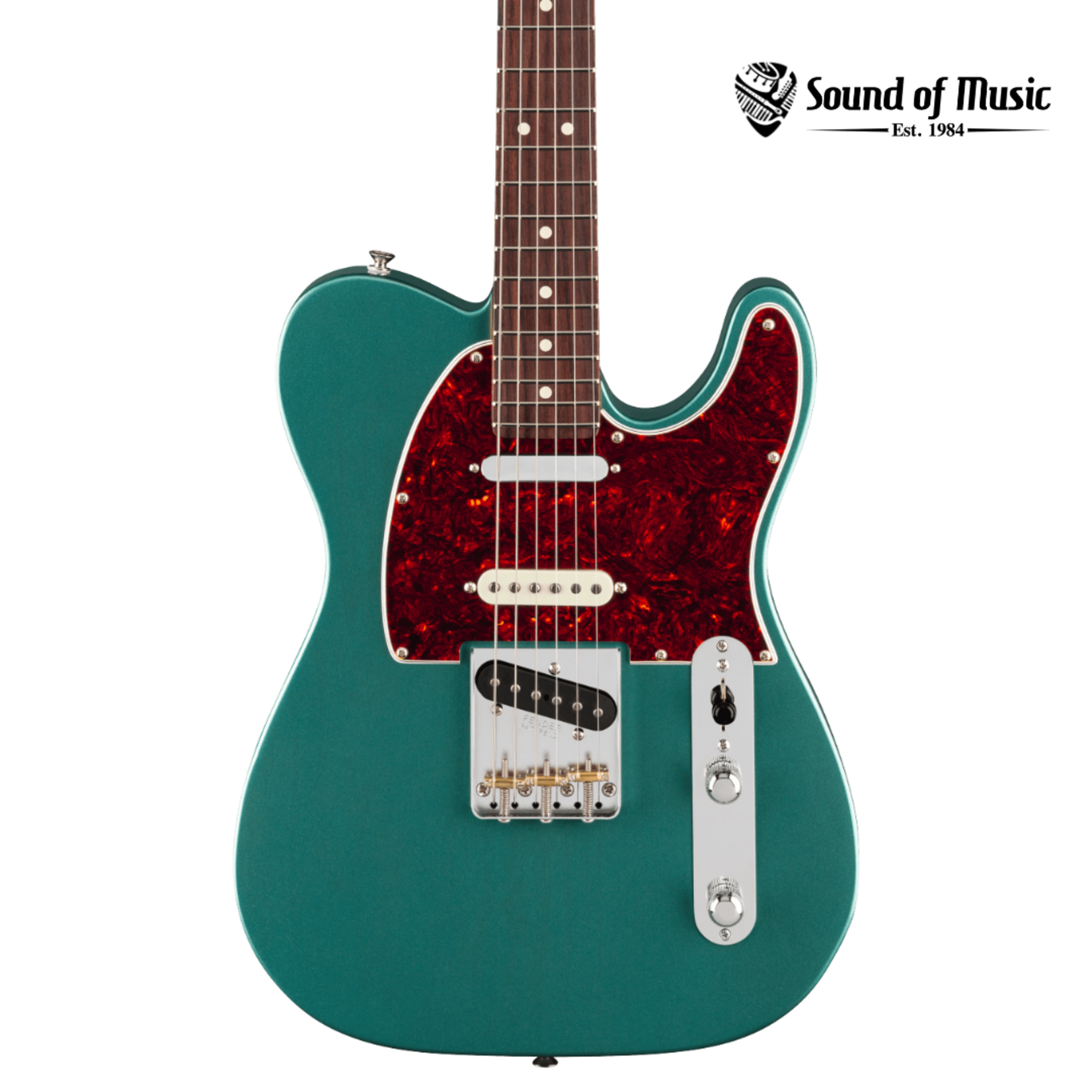 Fender American Professional Classic Hotshot Telecaster, Rosewood Fingerboard W/Gig Bag - Faded Sherwood Green Metallic