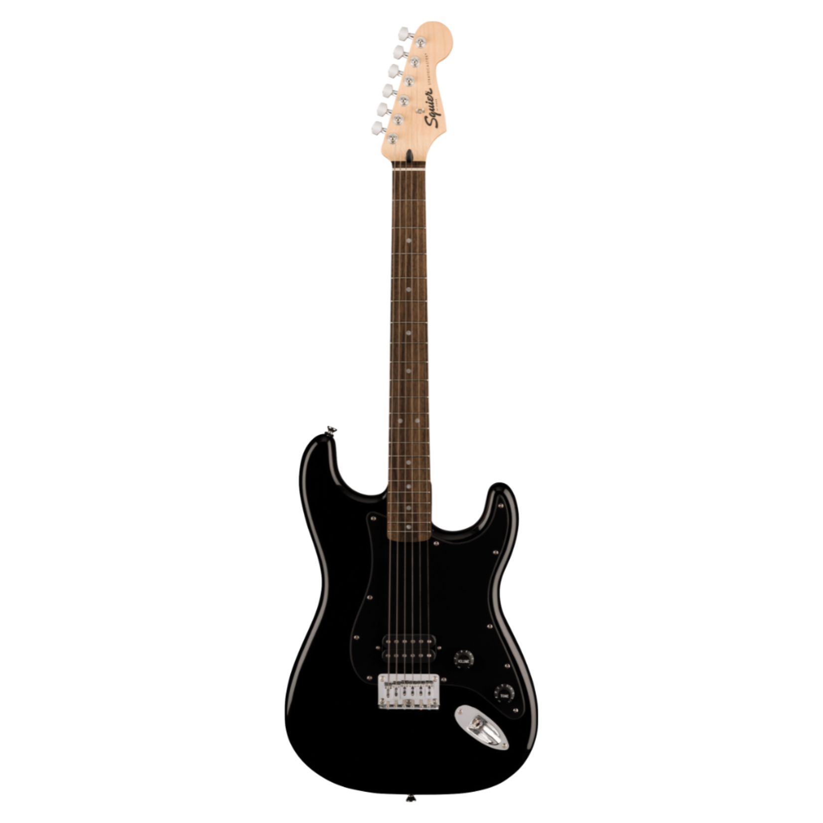 Squier Sonic Stratocaster HT H, Laurel Fingerboard, Black Pickguard - Black