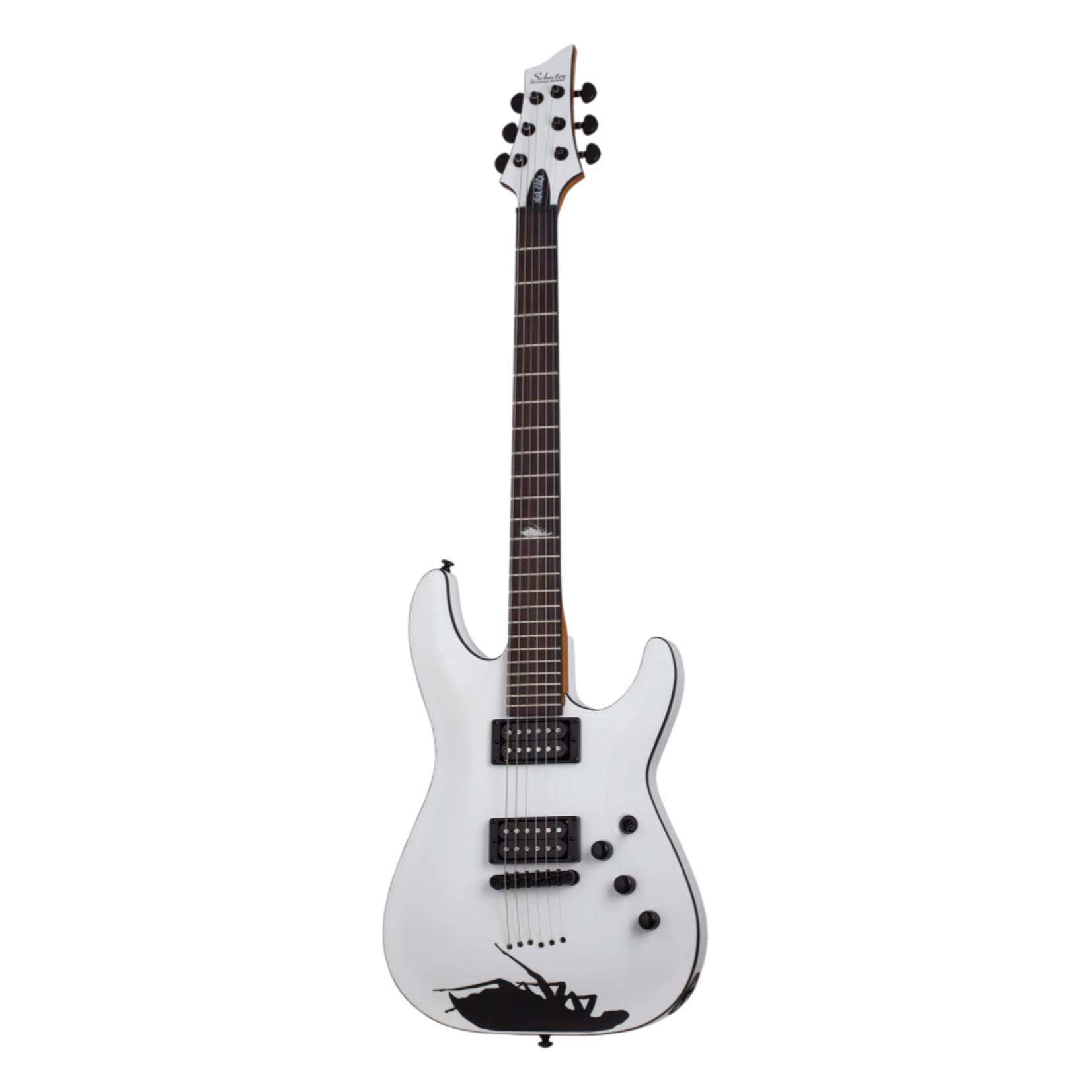 Schecter C-1 Jerry Horton 25th Anniversary Electric Guitar - White