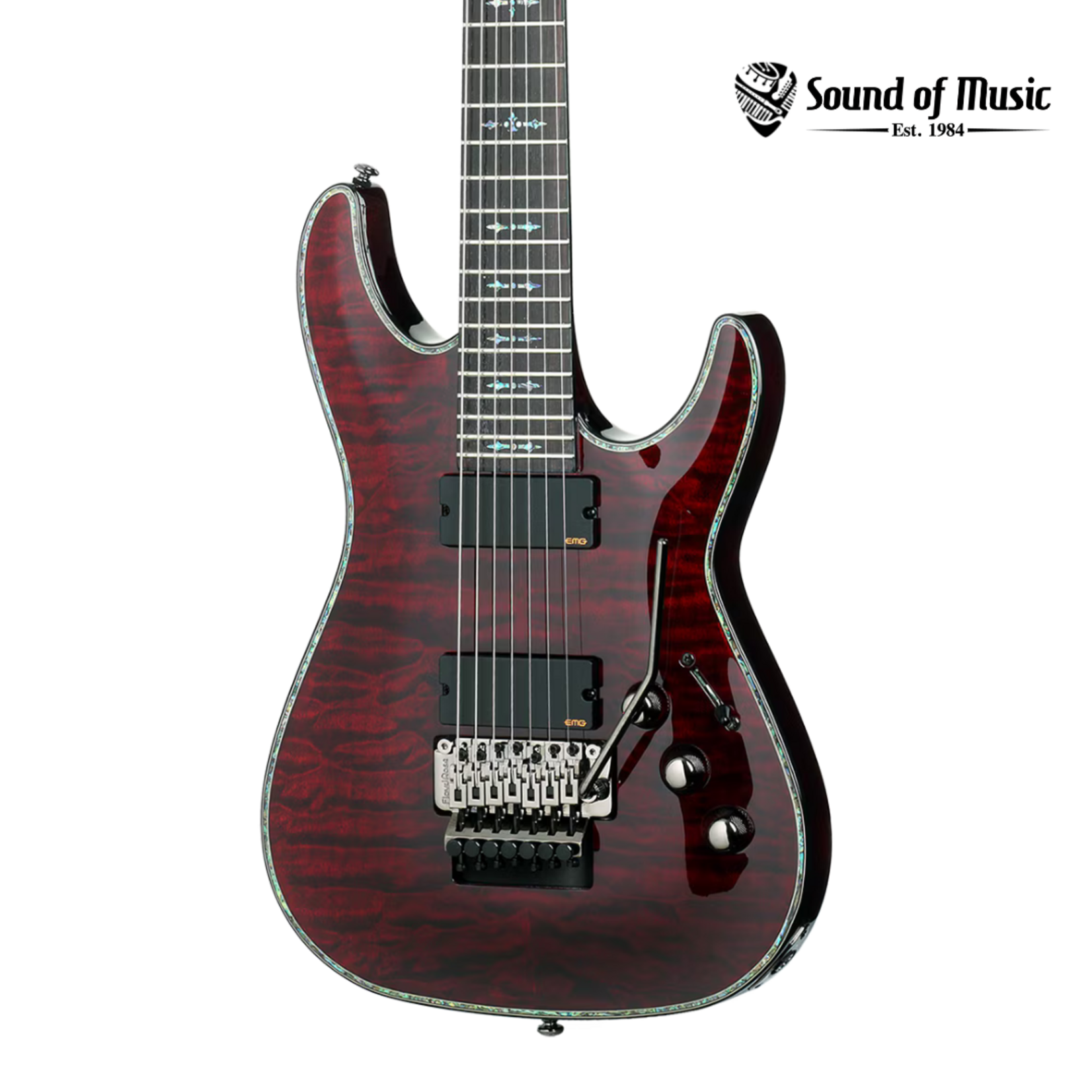 Schecter Hellraiser C-7 FR 7-String Electric Guitar - Black Cherry