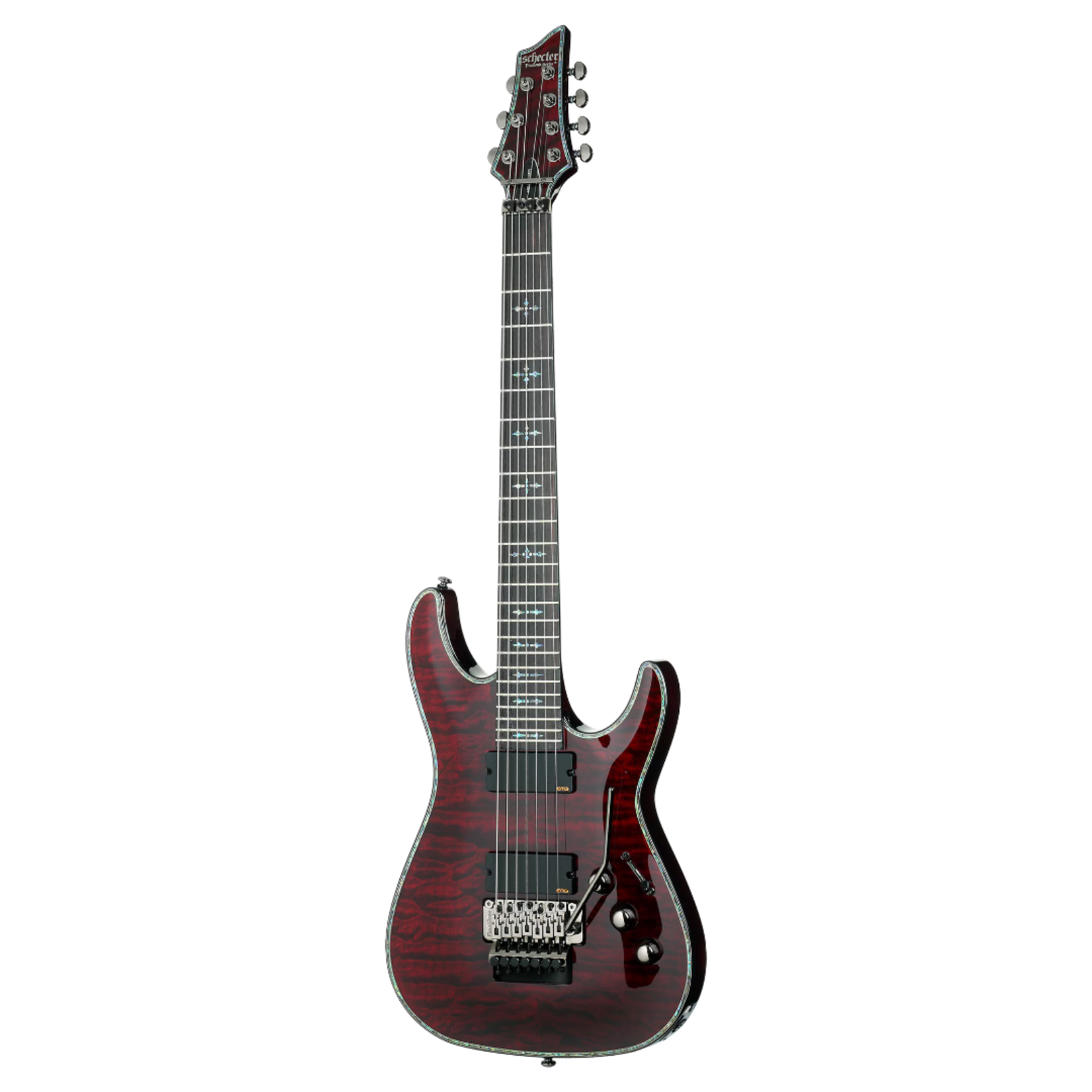 Schecter Hellraiser C-7 FR 7-String Electric Guitar - Black Cherry