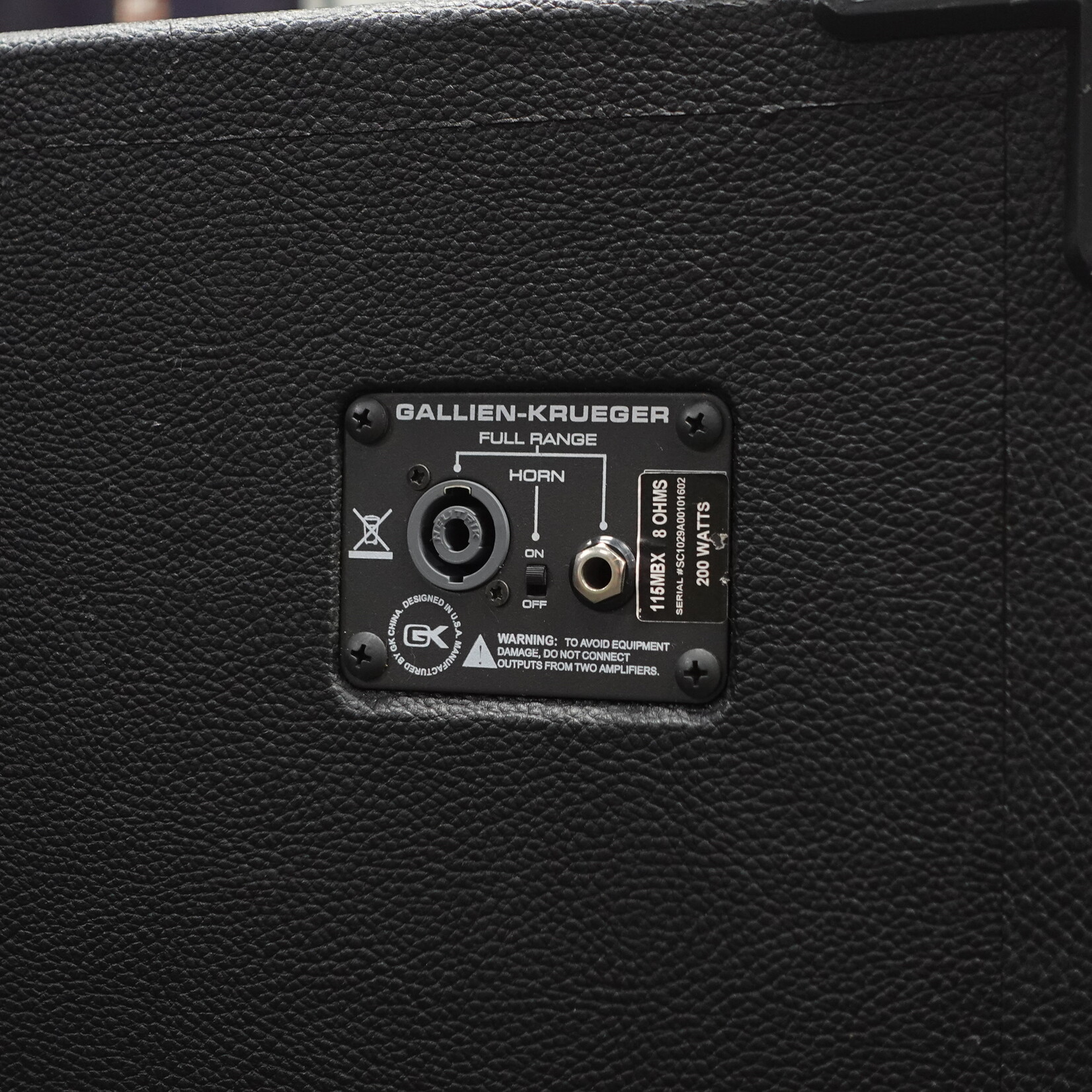 Gallien Krueger 115MBX 1x15 Bass Cabinet - (Used)