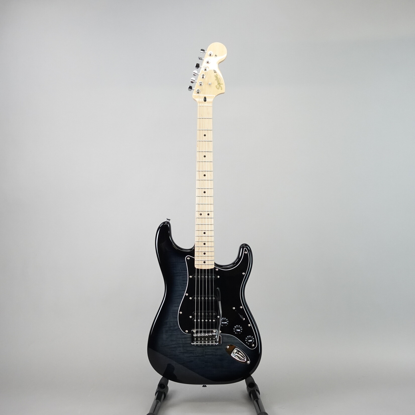 Squier Affinity Series Stratocaster FMT HSS Electric Guitar - Black Burst (Used)