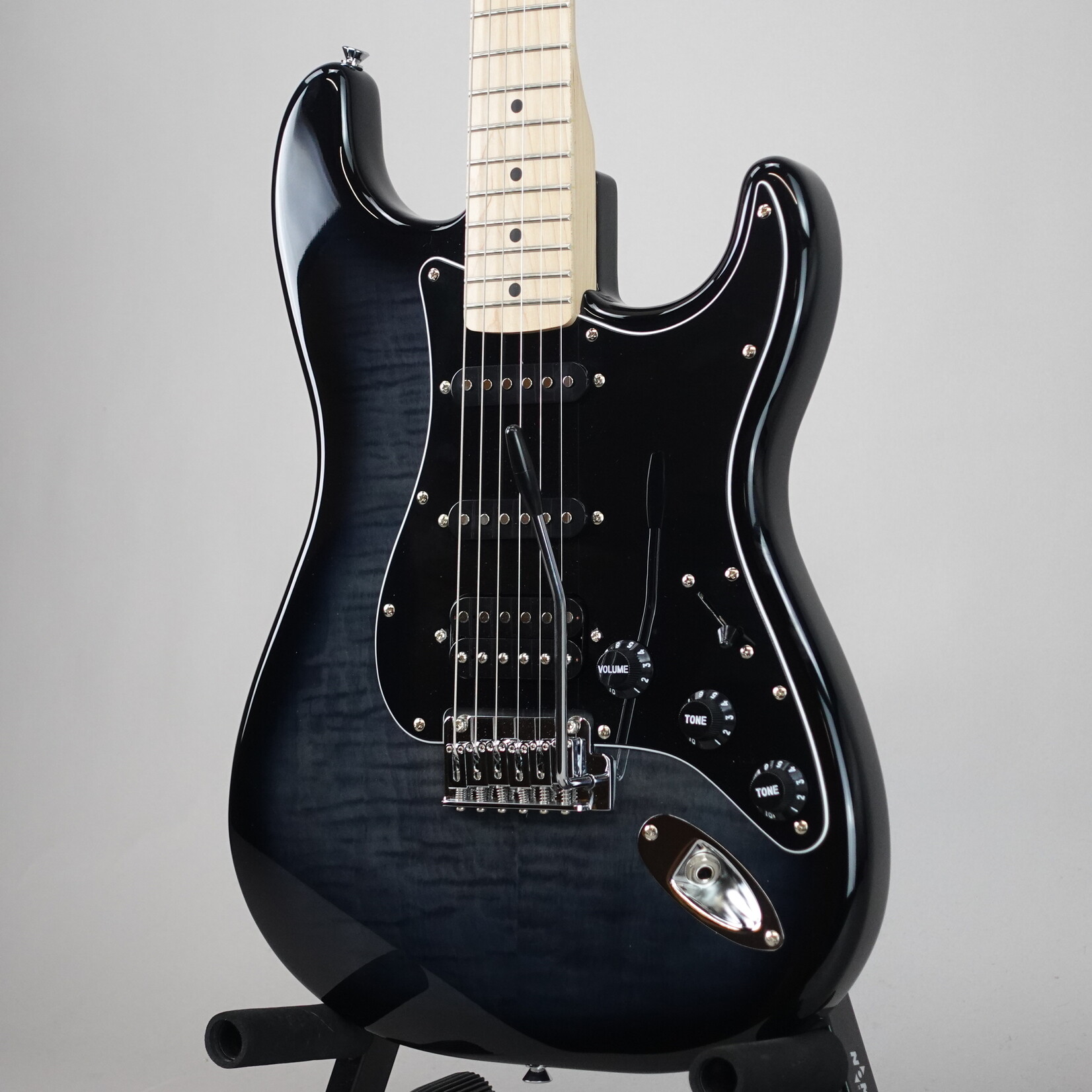 Squier Affinity Series Stratocaster FMT HSS Electric Guitar - Black Burst (Used)