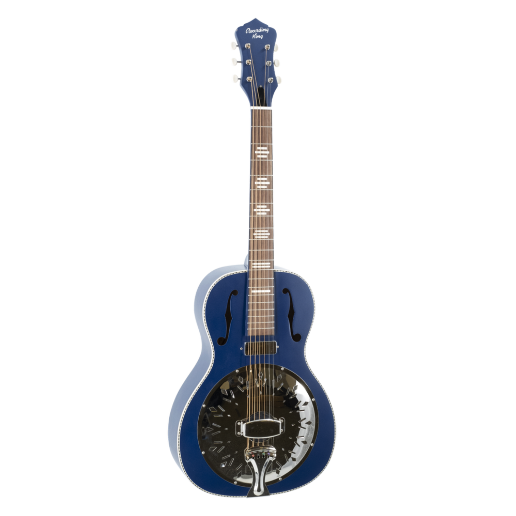 Recording King Dirty 30's Minnie Bucker Acoustic-Electric Resonator Guitar - Wabash Blue