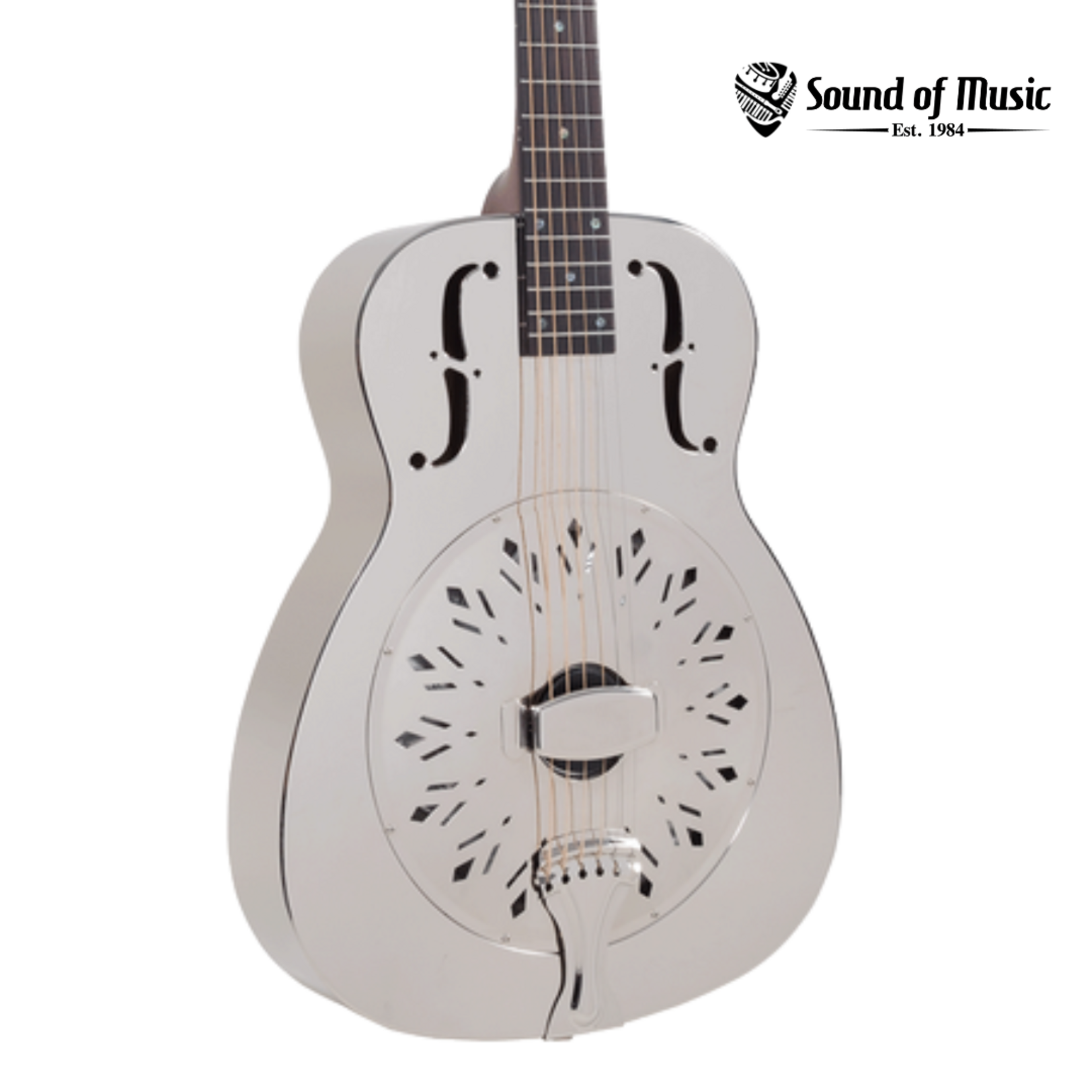 Recording King Nickel Style-0 Resonator Acoustic Guitar - Chicken Feet Cone