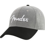 FENDER Fender Hipster Dad Hat, Gray and Black, One Size Fits Most