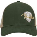 FENDER Fender Globe Pick Patch Hat, Green/Khaki, One Size