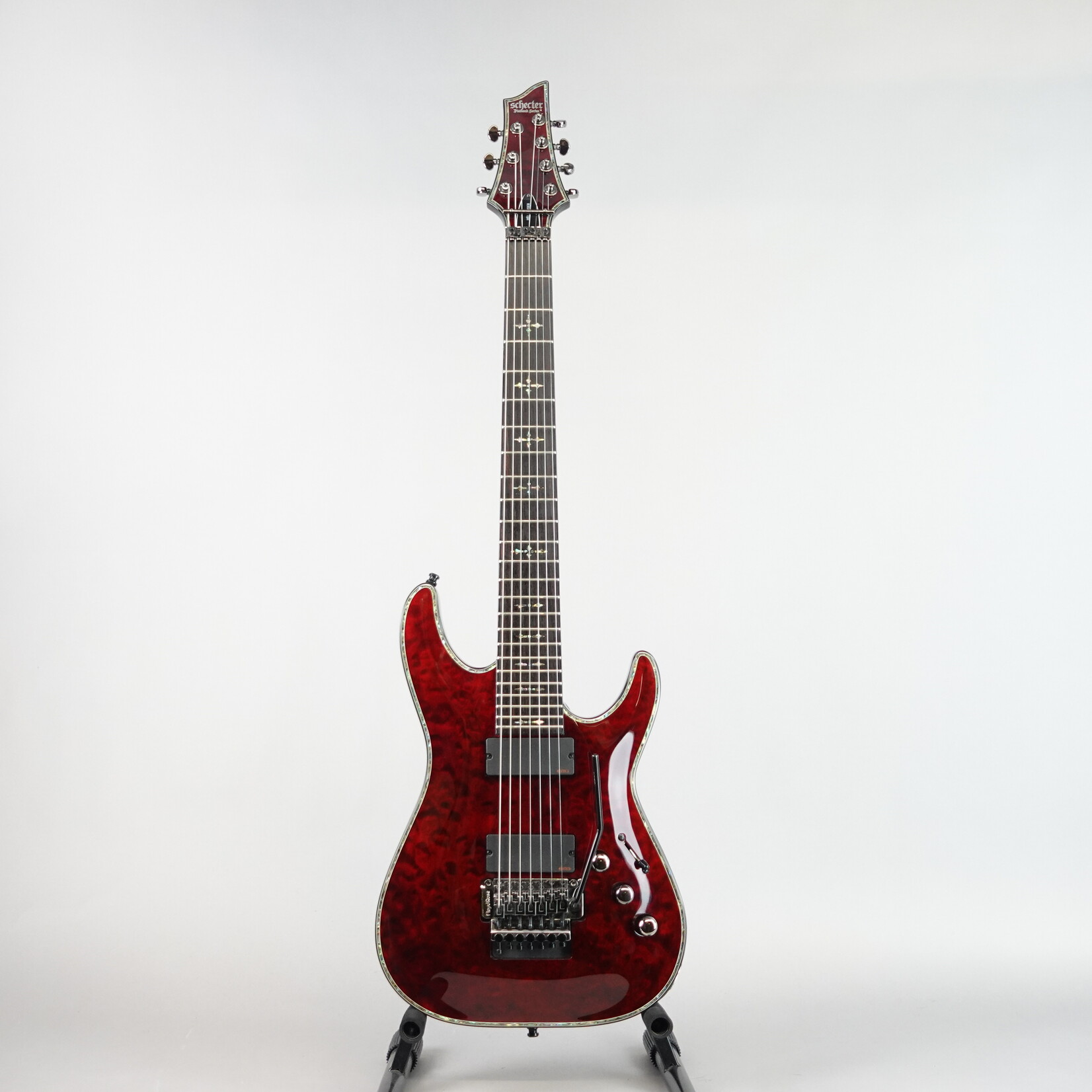 Schecter Hellraiser C-7 FR 7-String Guitar - Black Cherry (Used)
