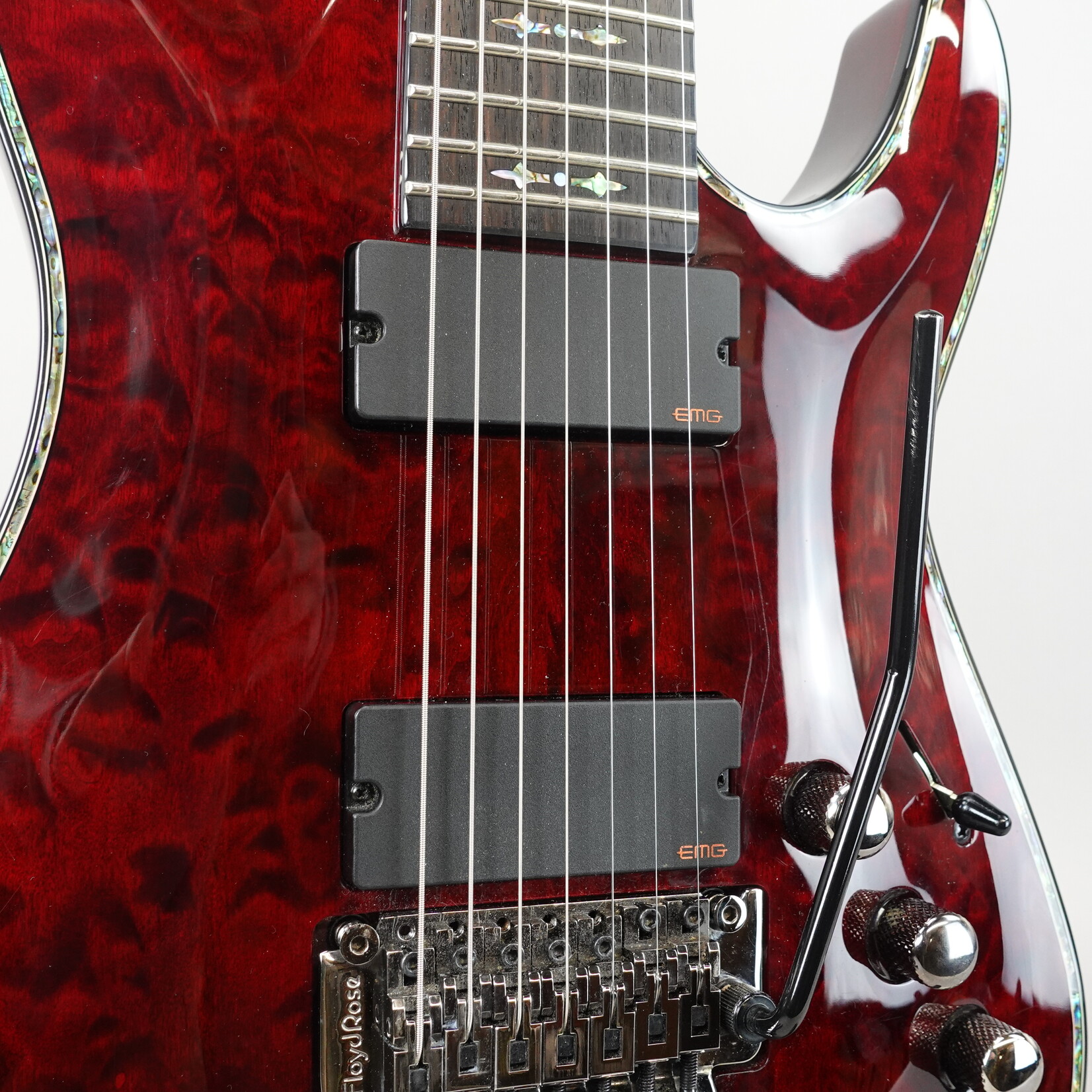 Schecter Hellraiser C-7 FR 7-String Guitar - Black Cherry (Used)