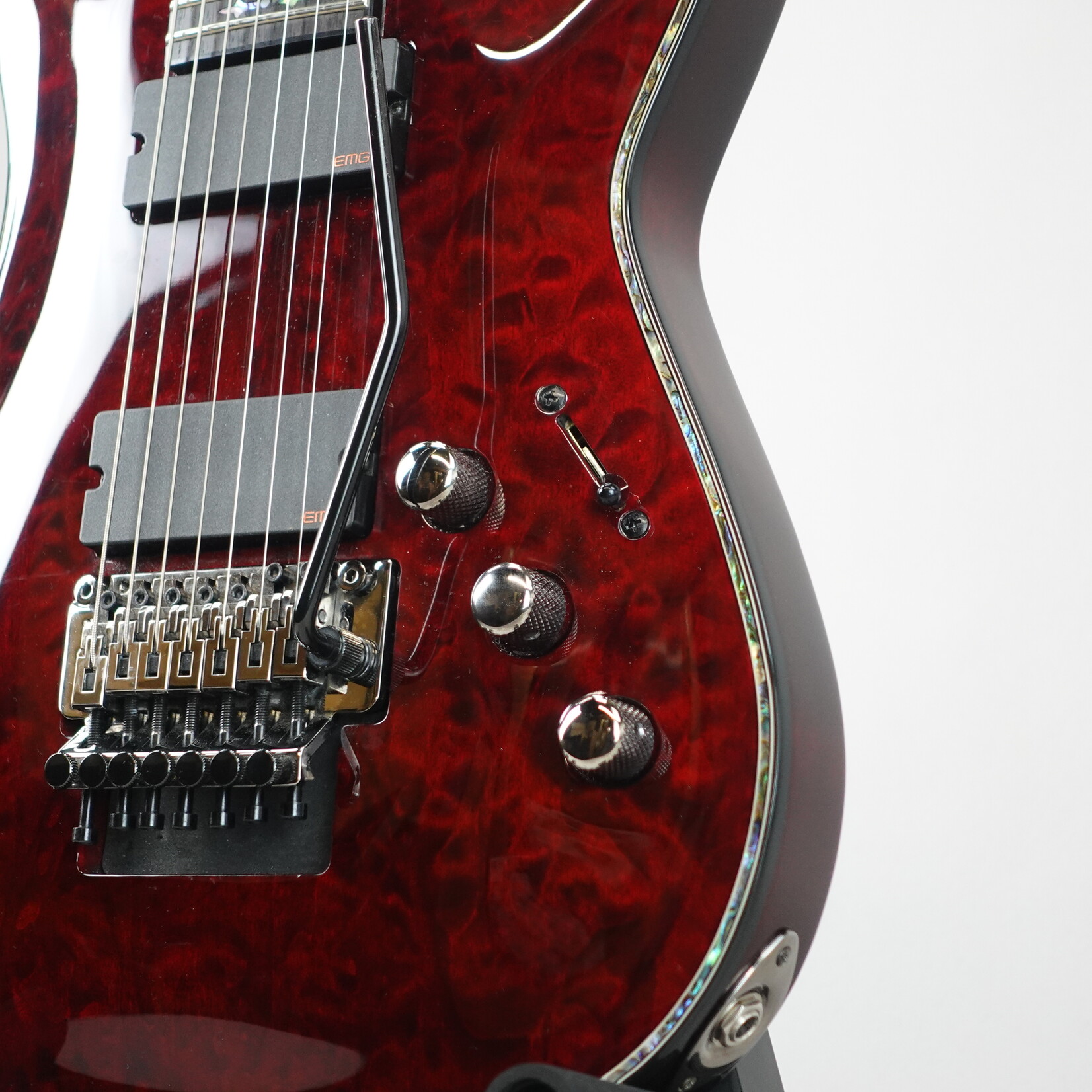 Schecter Hellraiser C-7 FR 7-String Guitar - Black Cherry (Used)