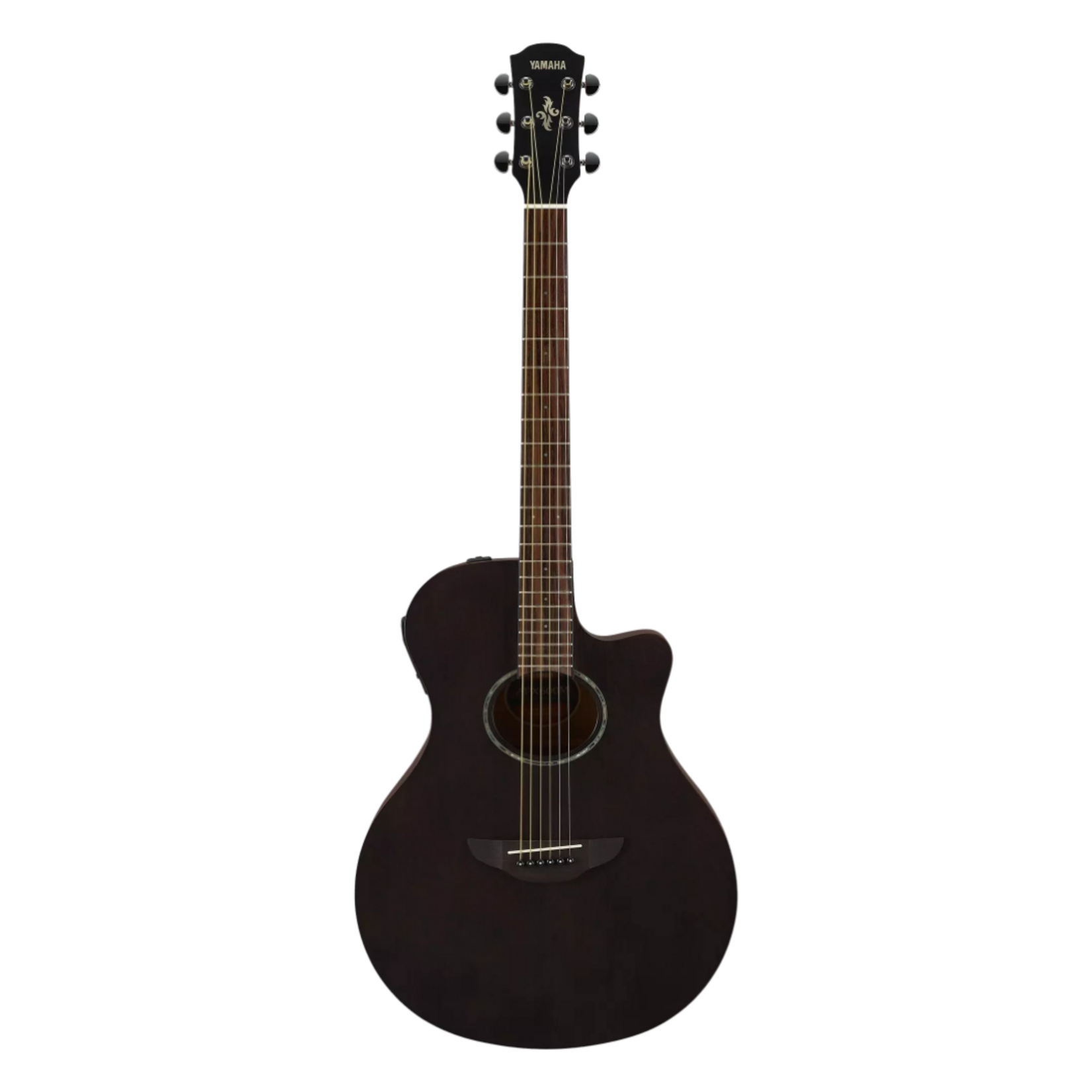 Yamaha APX600M Thinline Cutaway Acoustic-Electric Guitar - Smokey Black