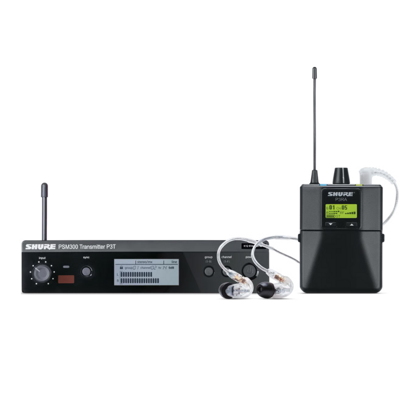 Shure PSM300 P3TRA215CL Wireless In-ear Stereo Personal Monitor System - G20 Band