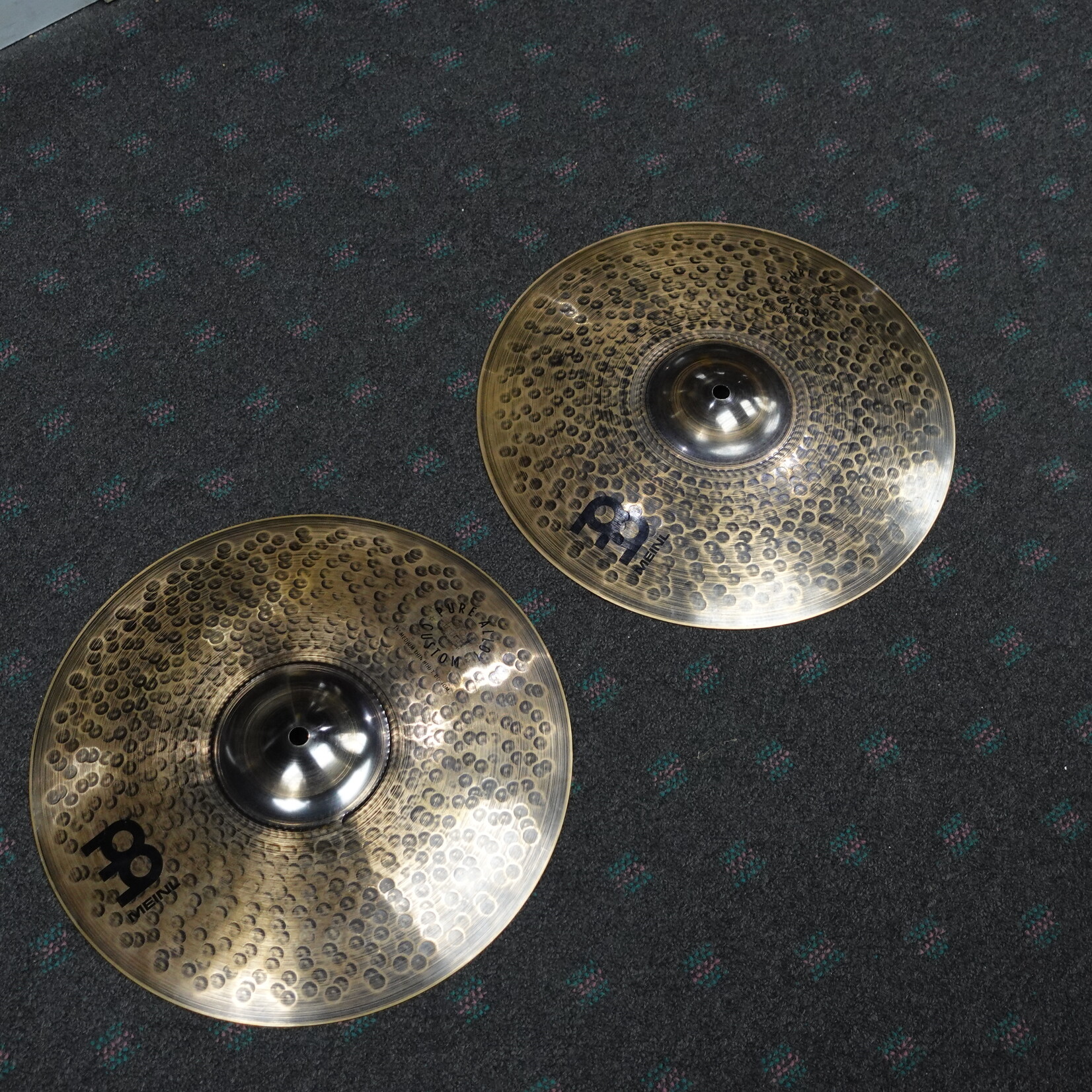 Meinl Pure Alloy Custom Medium Thin Hi-Hat Pair - 15" (Used)