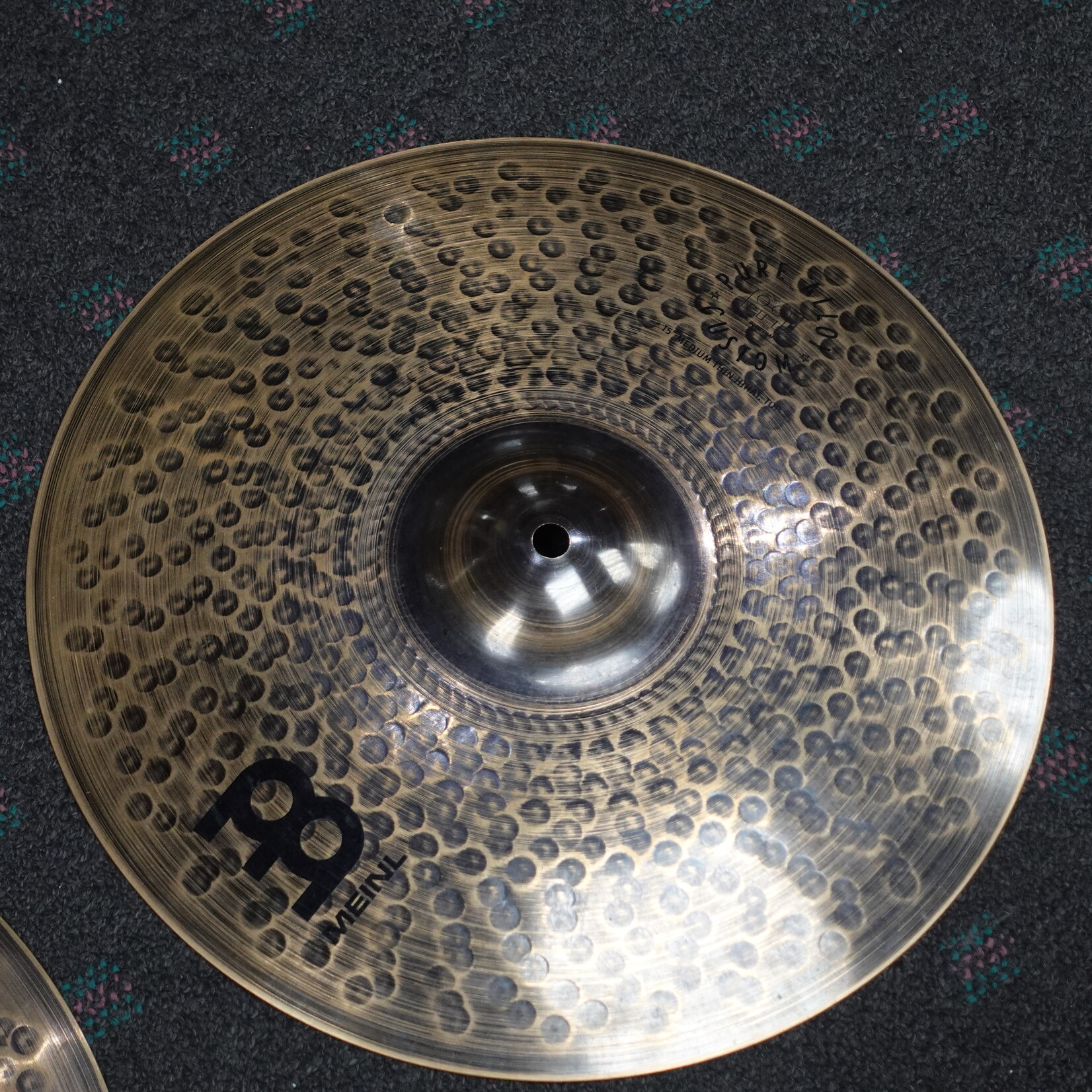 Meinl Pure Alloy Custom Medium Thin Hi-Hat Pair - 15" (Used)