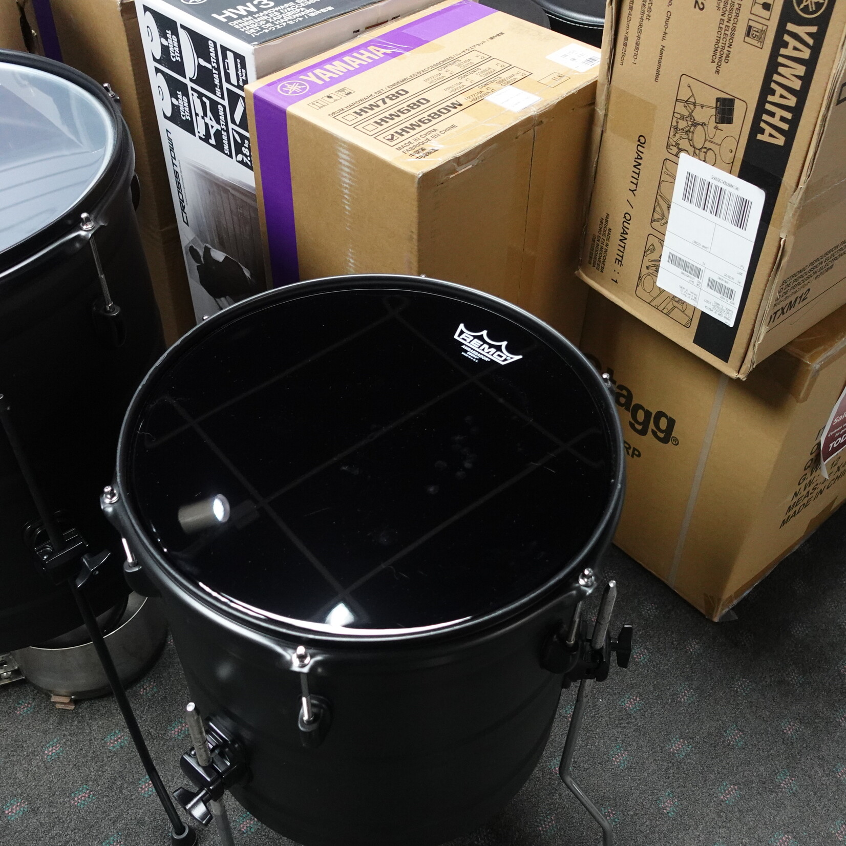 Latin Percussion Street Cans 4-Piece Set - Black (Used)