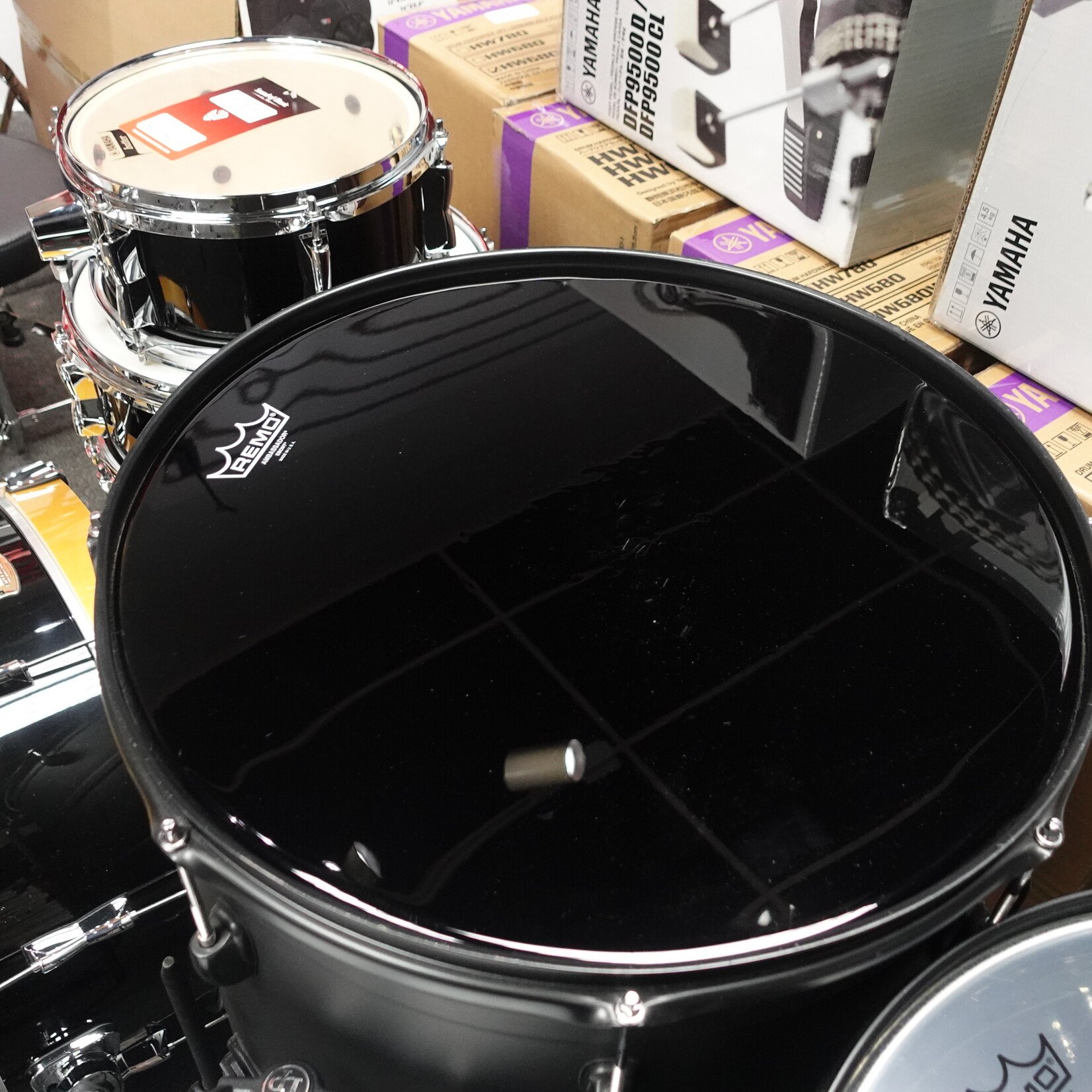 Latin Percussion Street Cans 4-Piece Set - Black (Used)